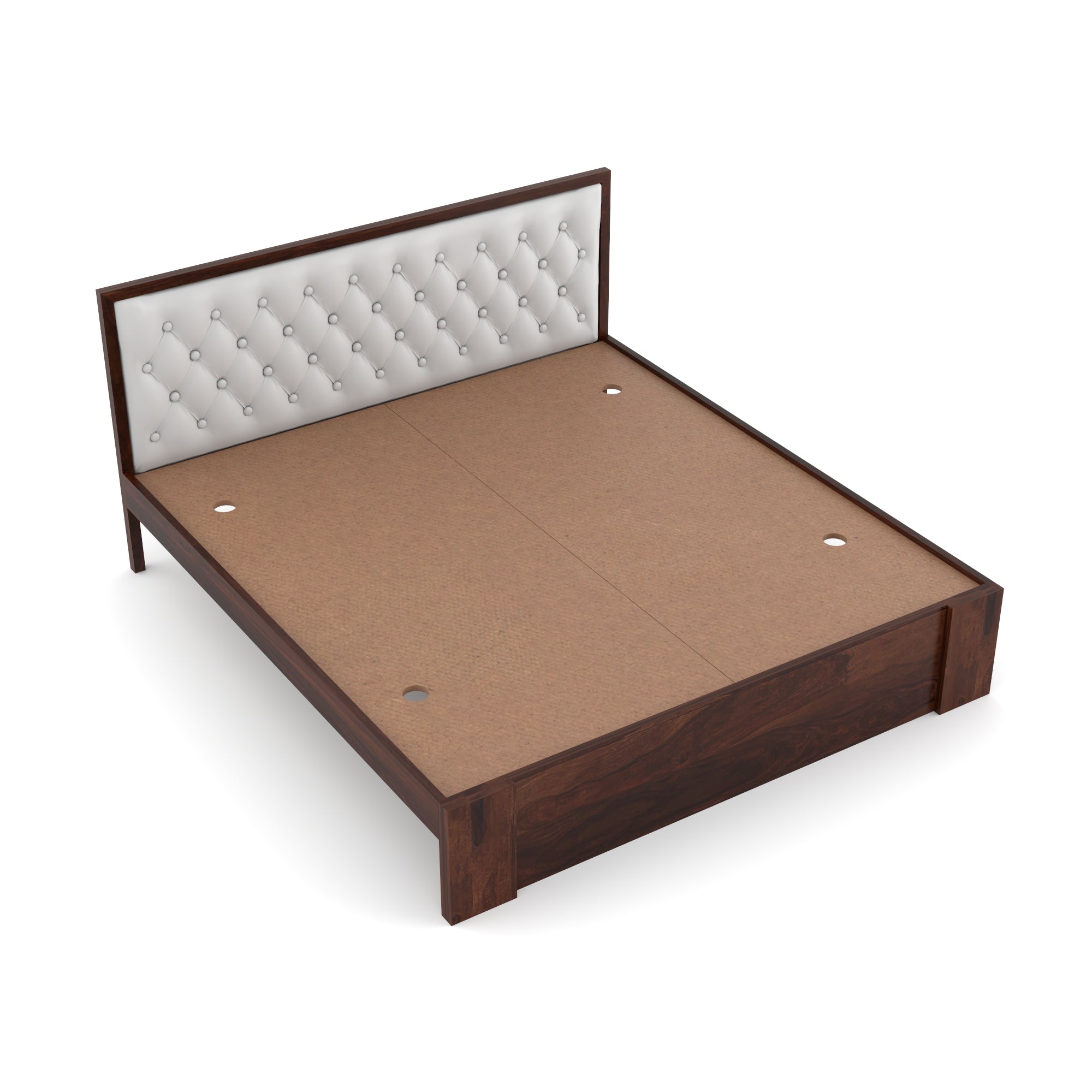 Solid Sheesham Wood queen size Bed without storage