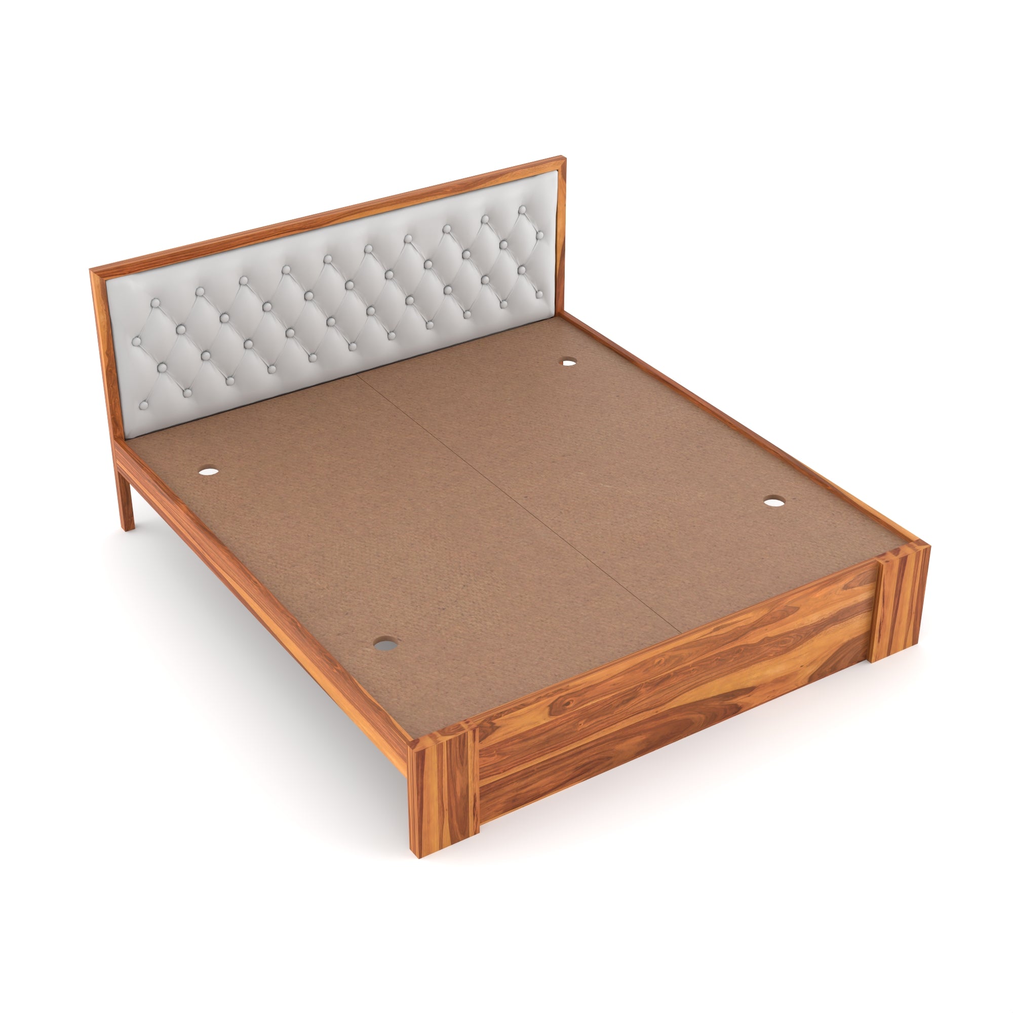 Solid Sheesham Wood king size Bed without storage