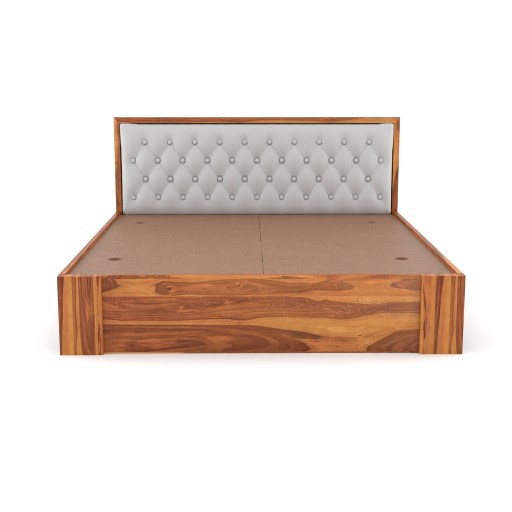 Solid Sheesham Wood queen size Bed without storage