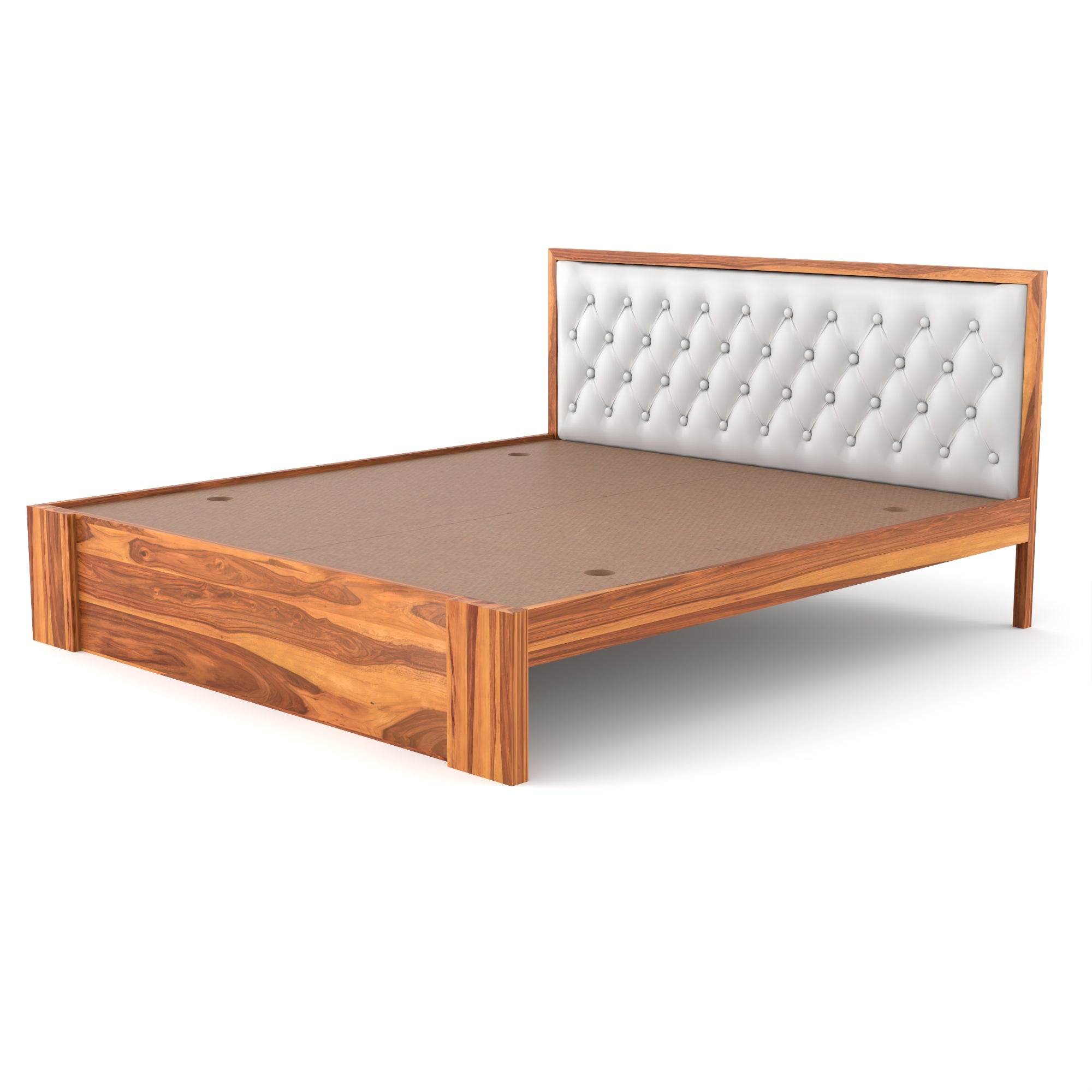 Solid Sheesham Wood king size Bed without storage