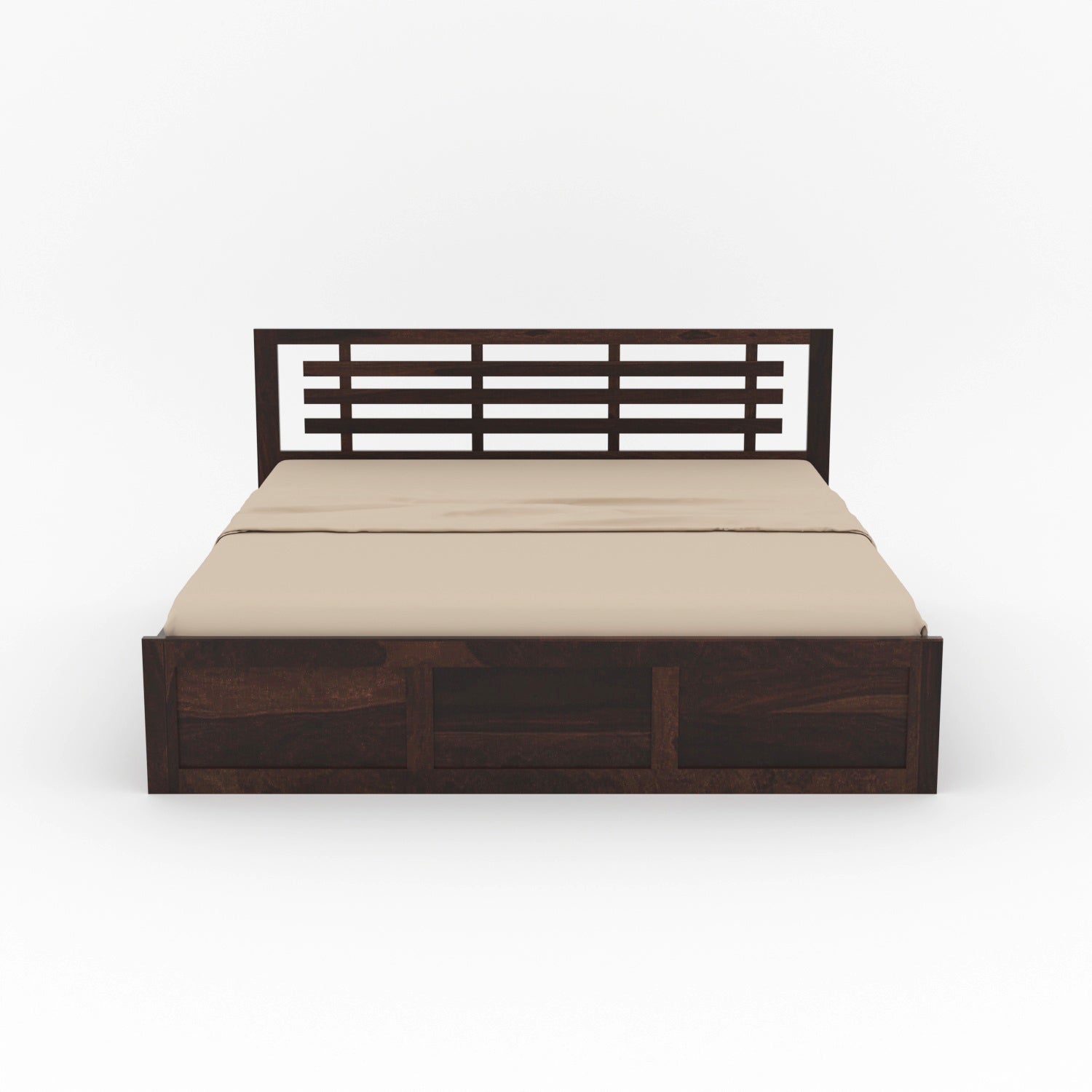 Elythrac Sheesham Wood Queen Size Bed