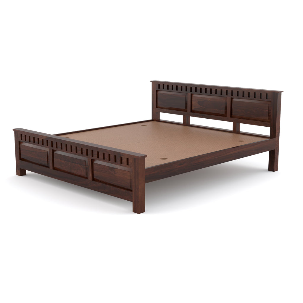 Solid Sheesham Wood king size Bed without storage