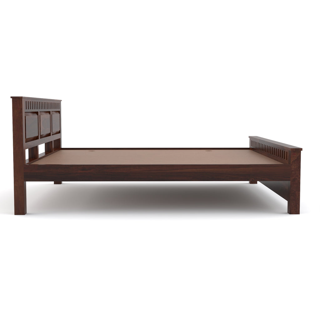 Solid Sheesham Wood queen size Bed without storage