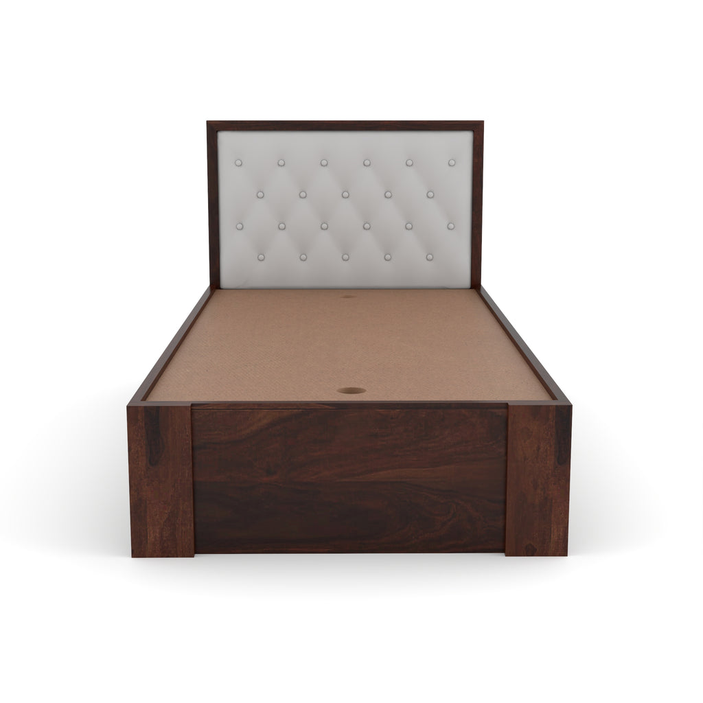 Solid Sheesham Wood Single Bed without storage