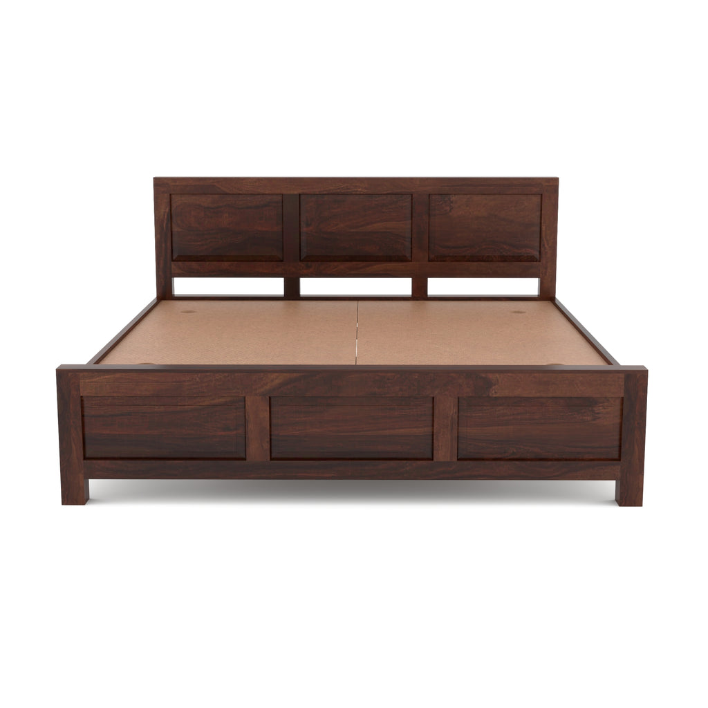 Solid Sheesham Wood Queen size Bed  without storage