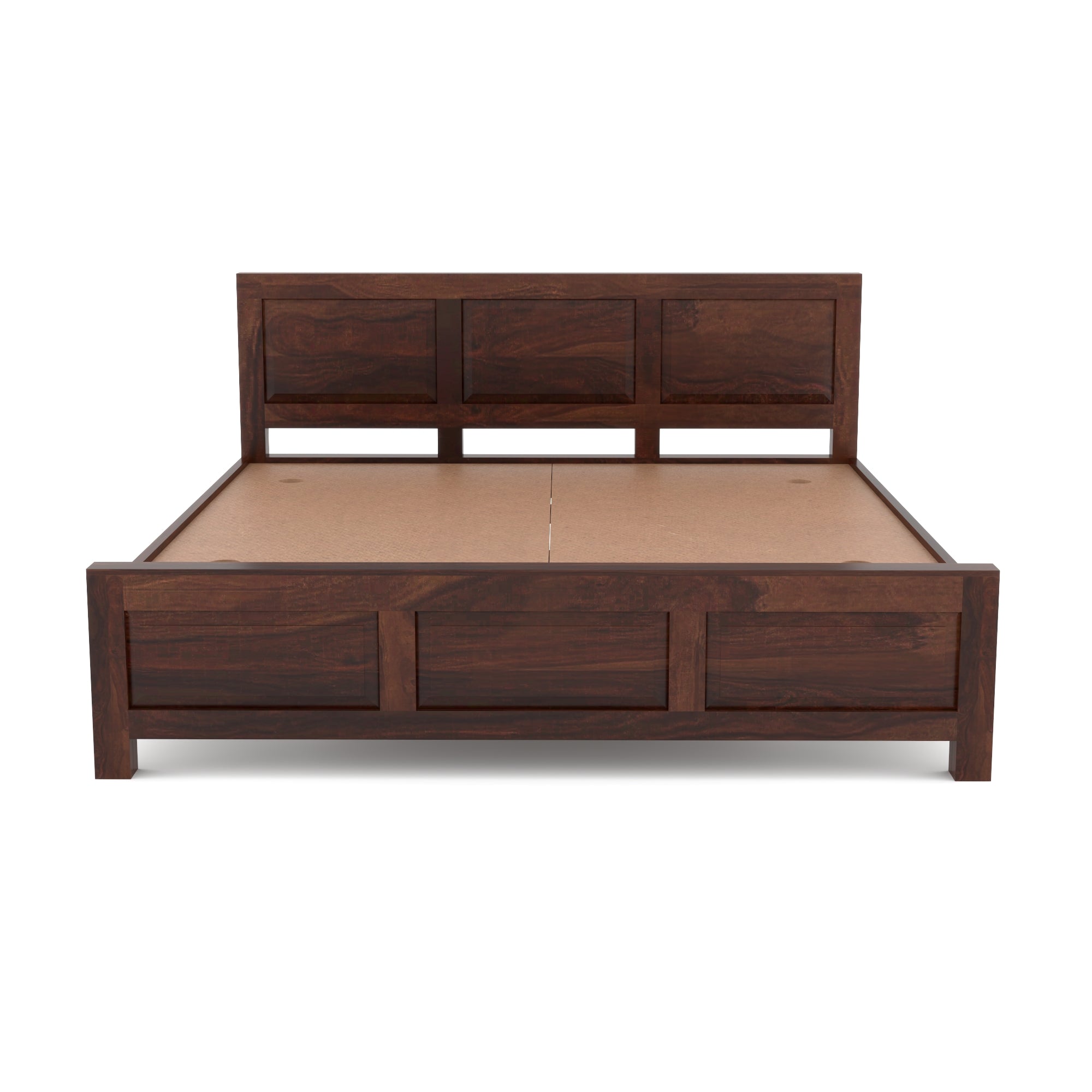 Solid Sheesham Wood Queen size Bed  without storage