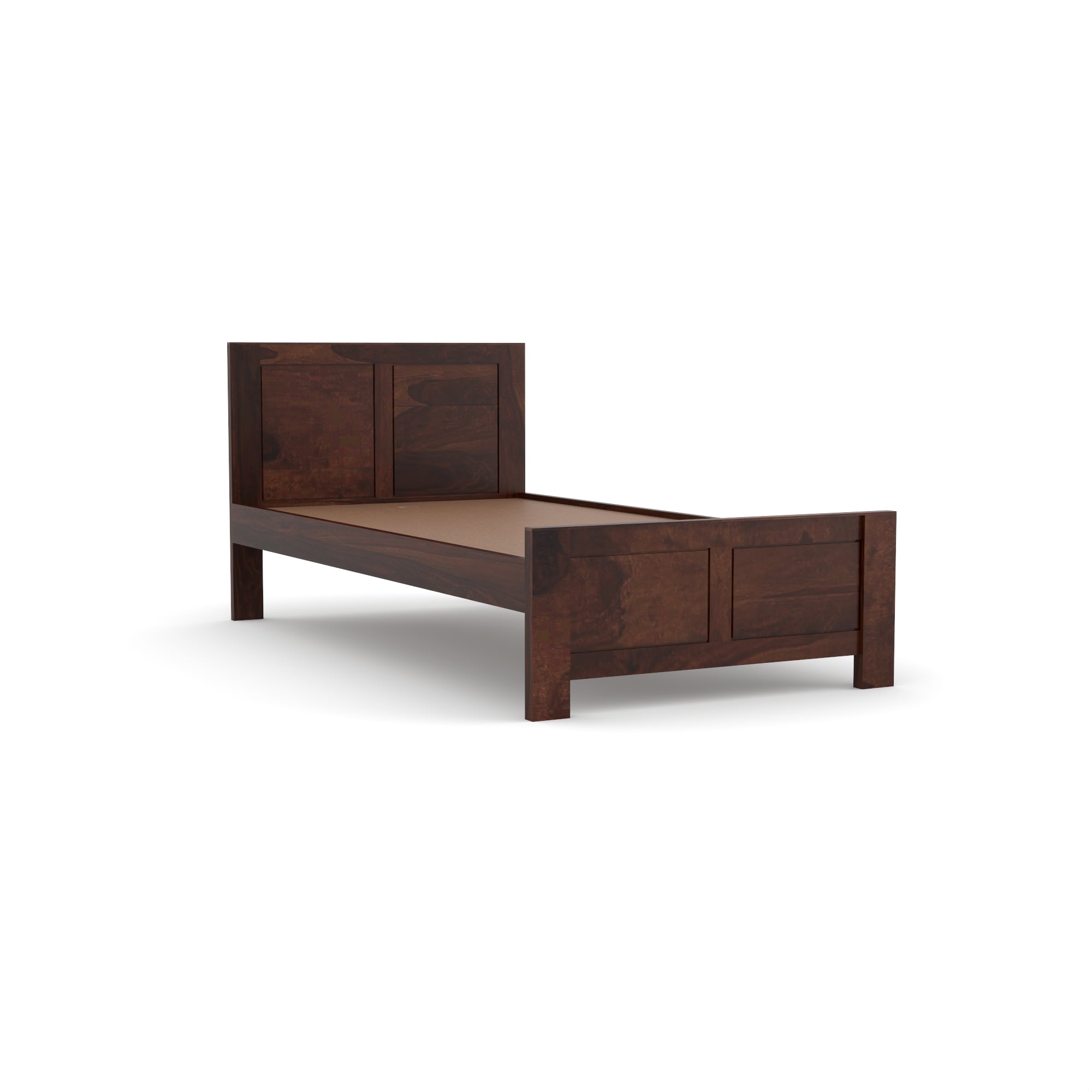 Solid Sheesham Wood Bed for Modern Bedroom – Queen Size