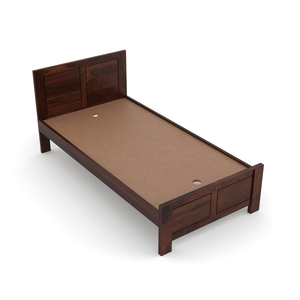 Solid Sheesham Wood Bed for Modern Bedroom – Queen Size