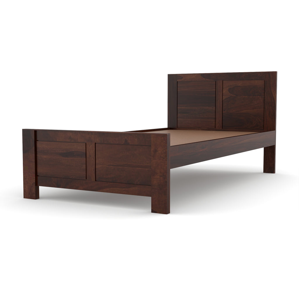 Solid Sheesham Single Bed for Home