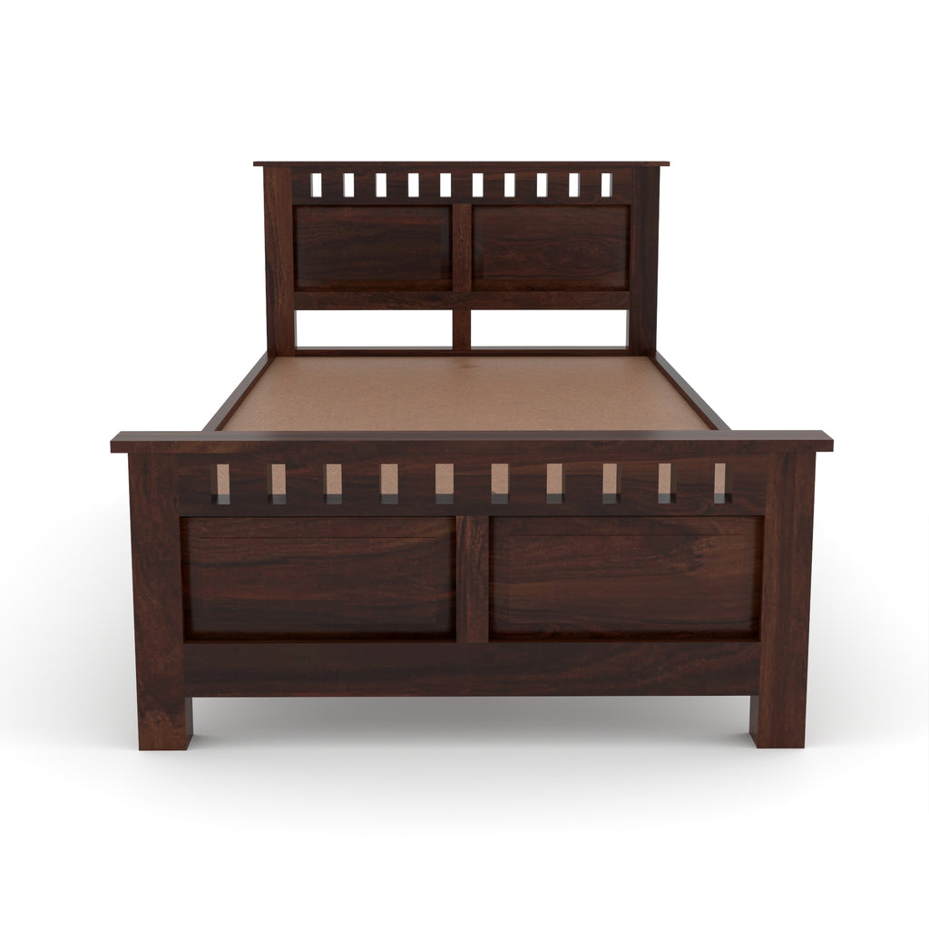 Solid Sheesham Wood Bed without storage