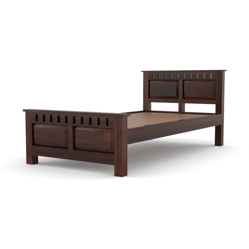 Solid Sheesham Wood Bed without storage