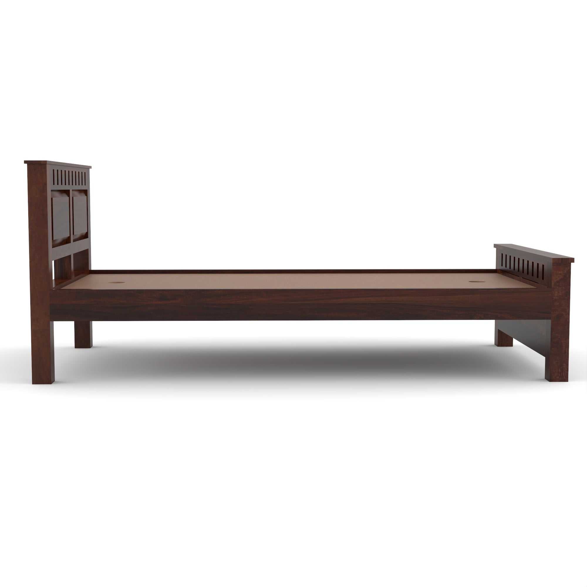 Solid Sheesham Wood Bed without storage