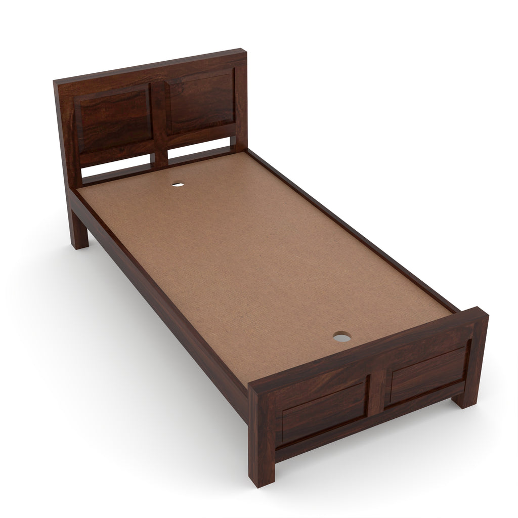 Solid Sheesham Wood Single Bed