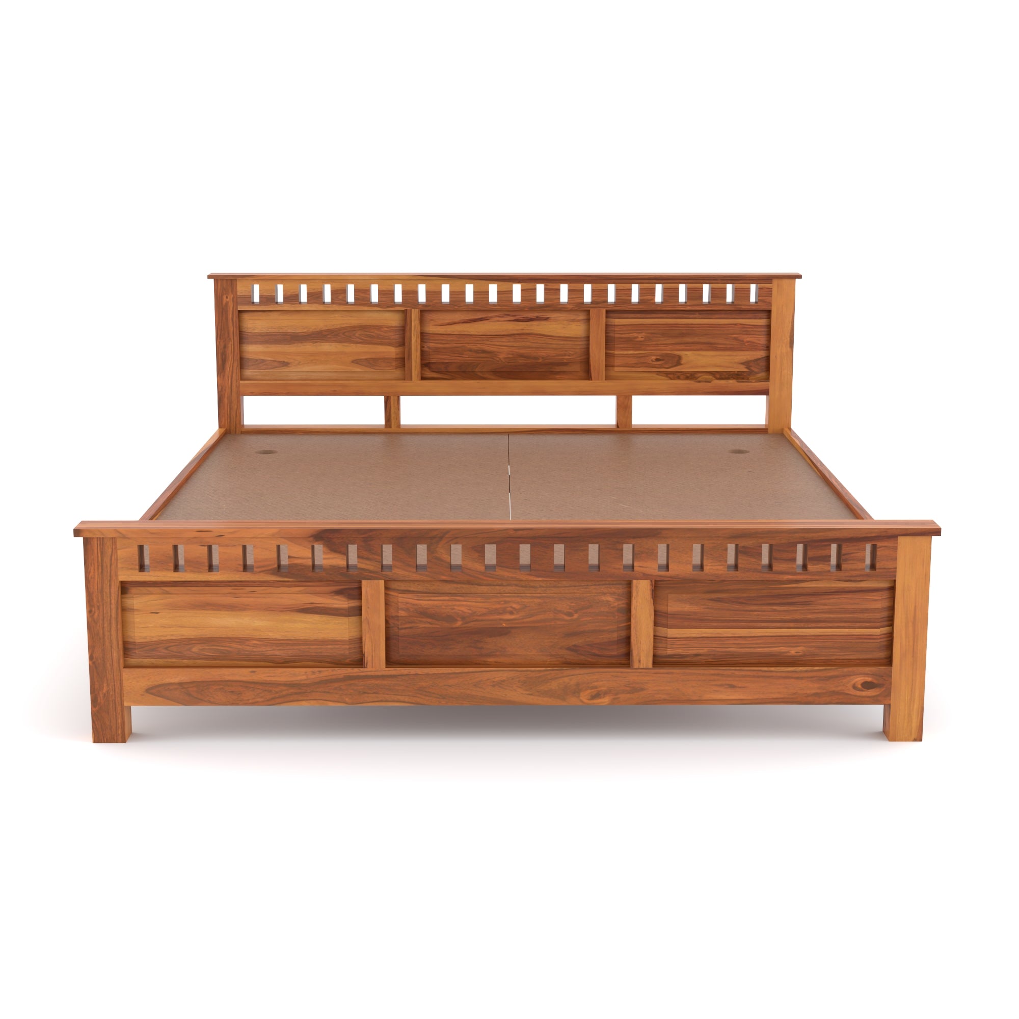 Solid Sheesham Wood king size Bed without storage