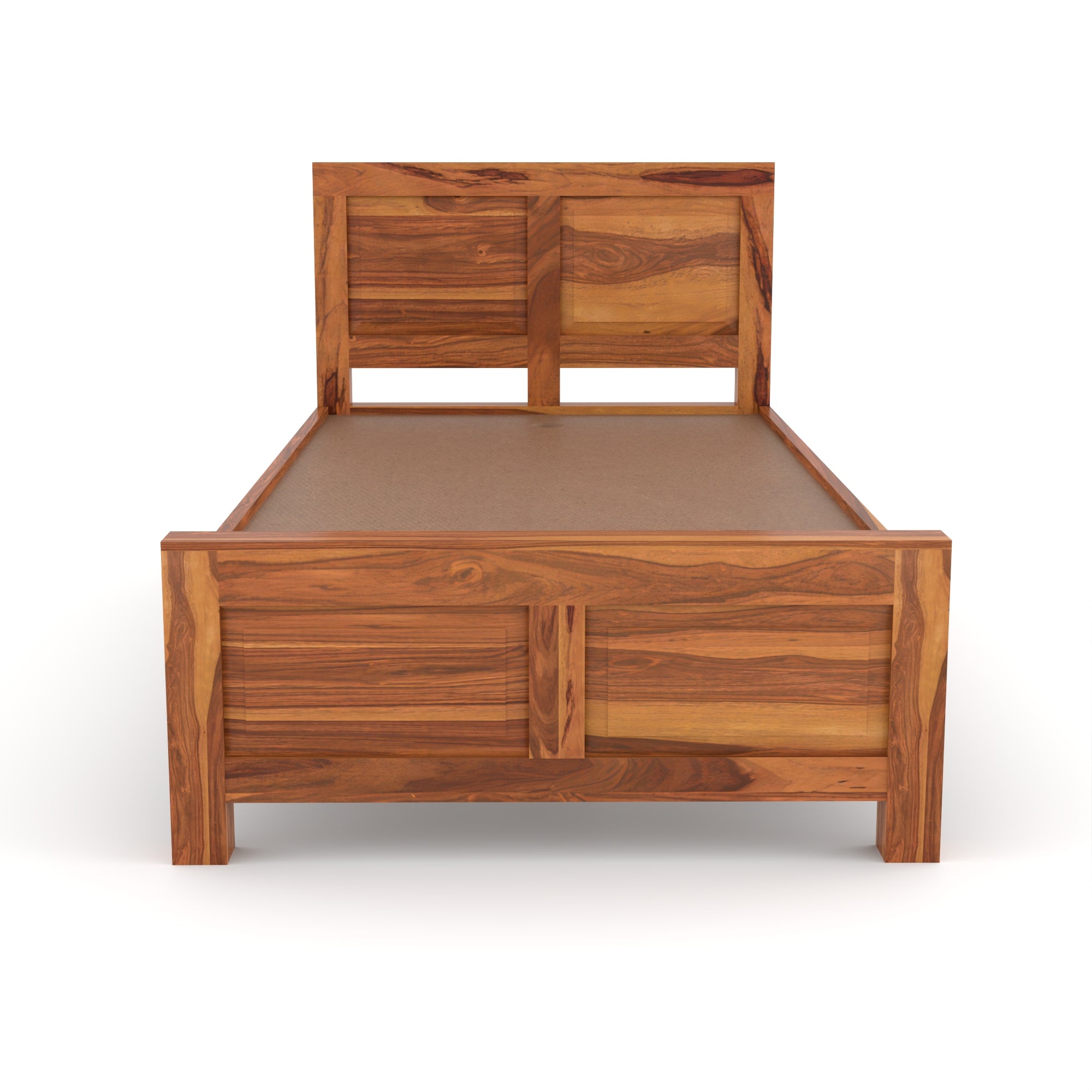 Solid Sheesham Wood Single Bed