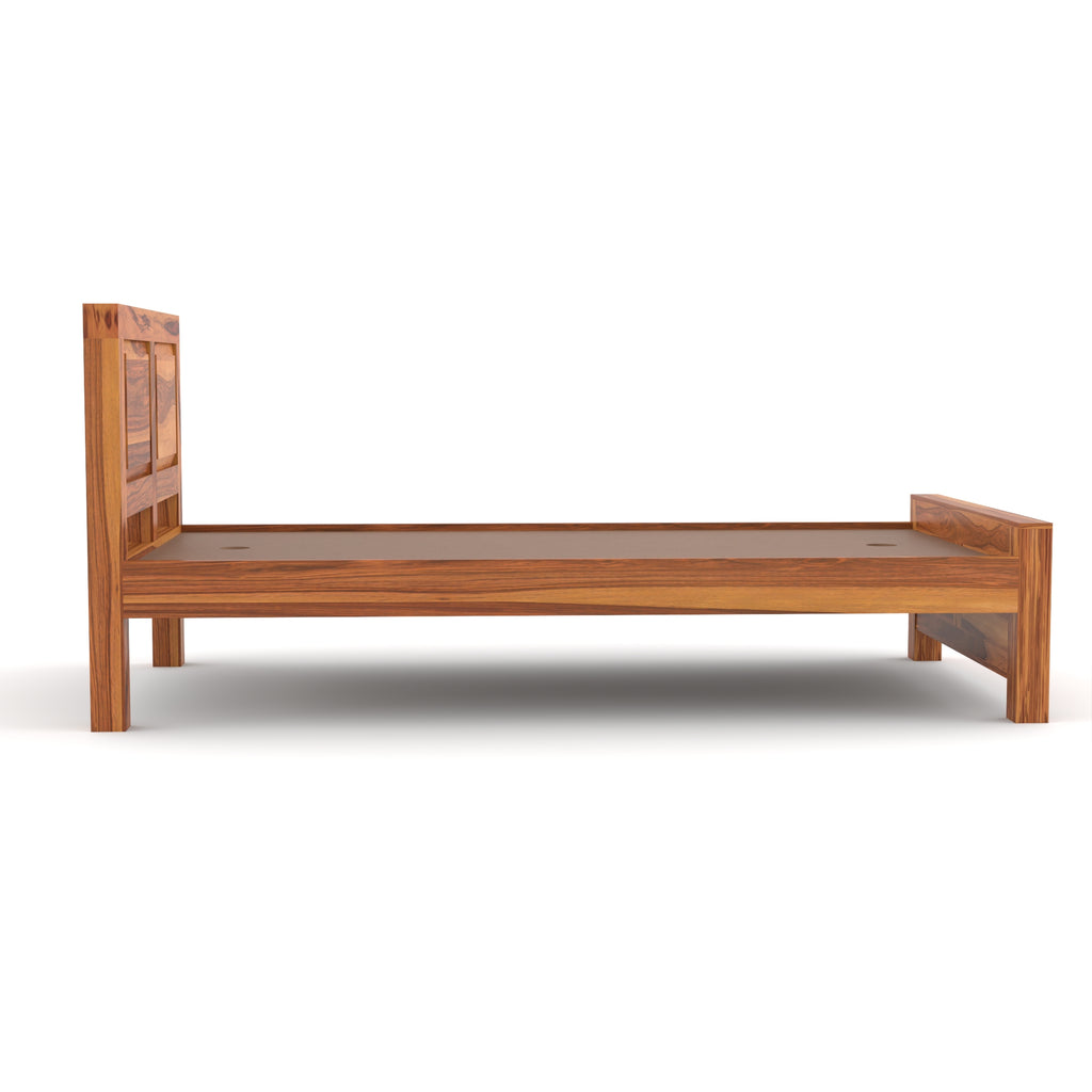 Solid Sheesham Wood Single Bed