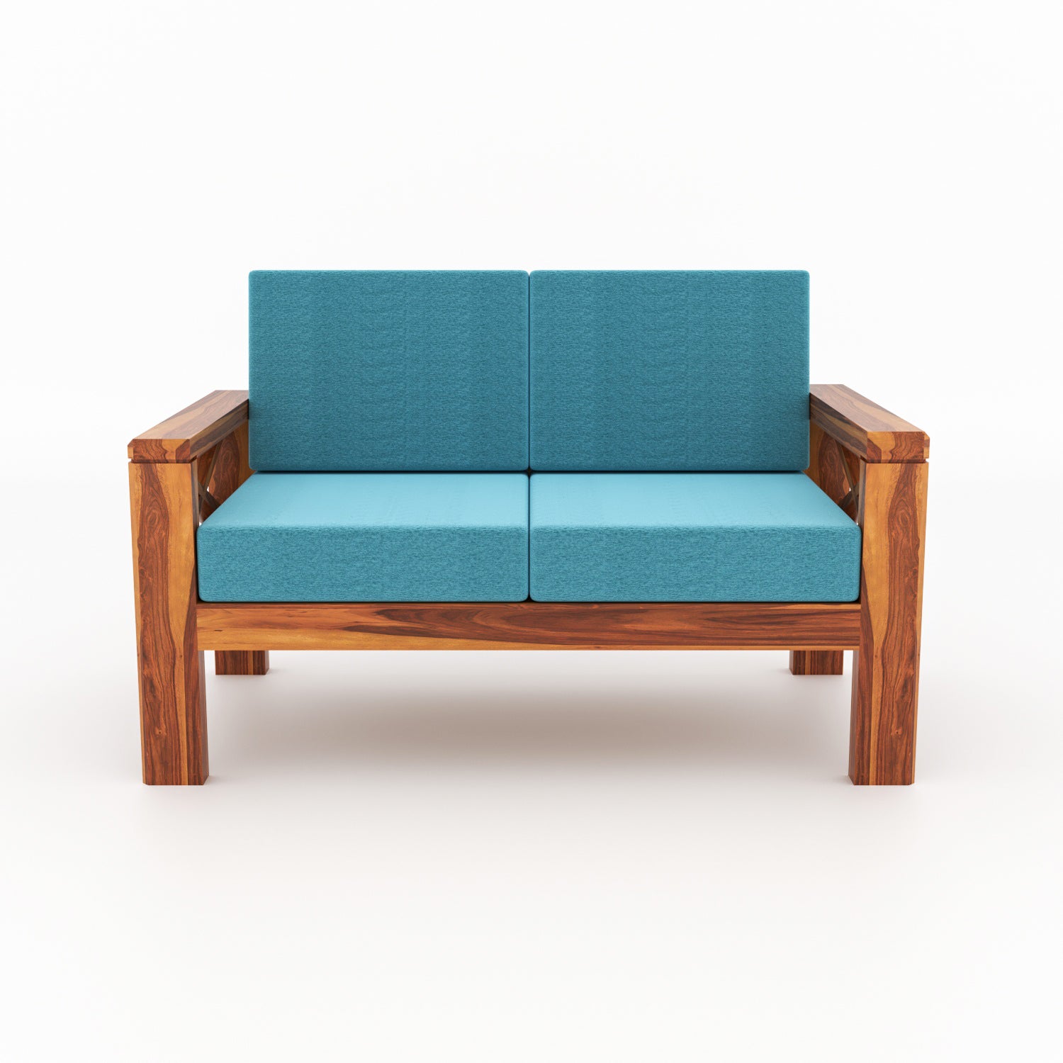 Moscow Solid Wood 7 Seater Sofa Set | Natural Finish