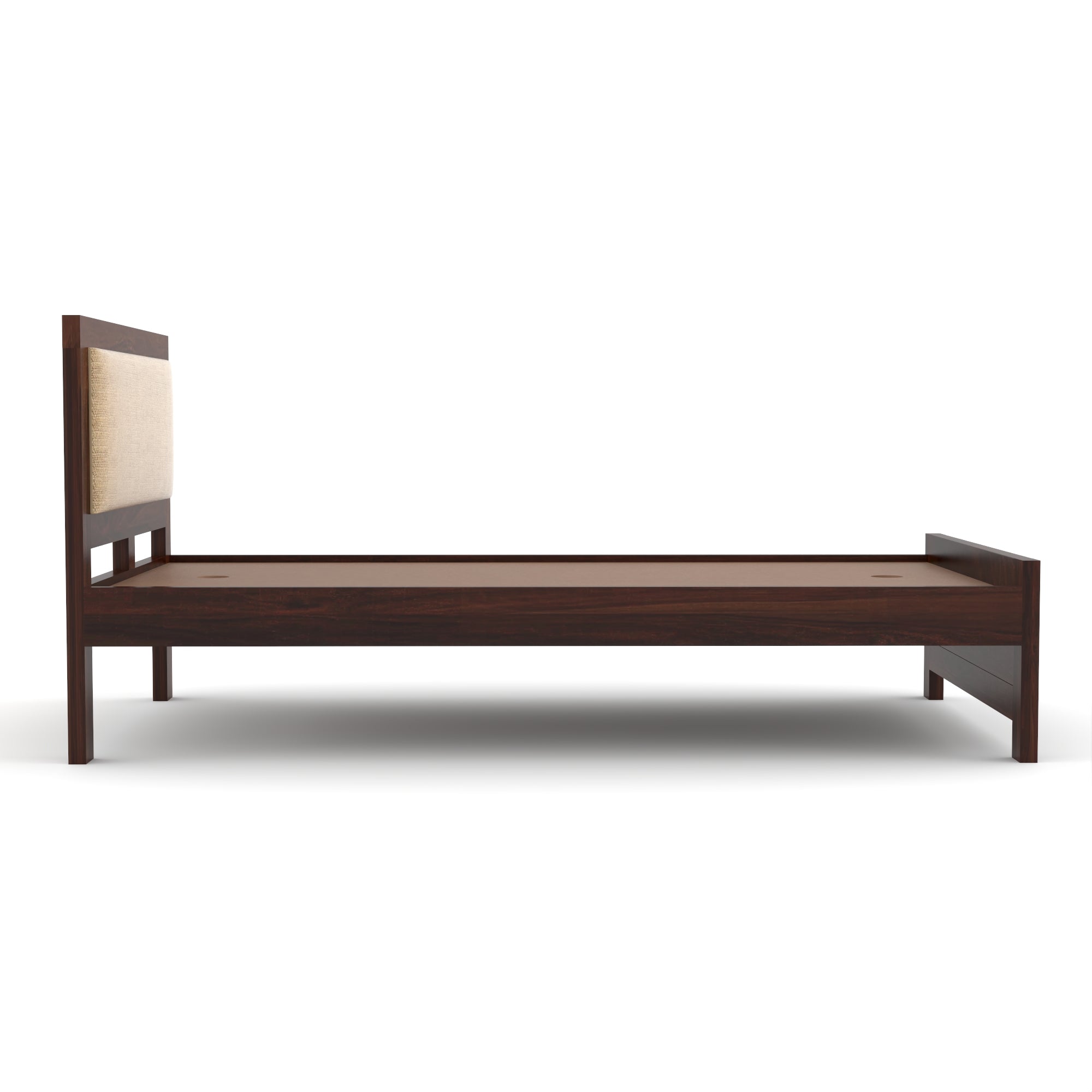 Solid Sheesham Wood Single Bed without storage