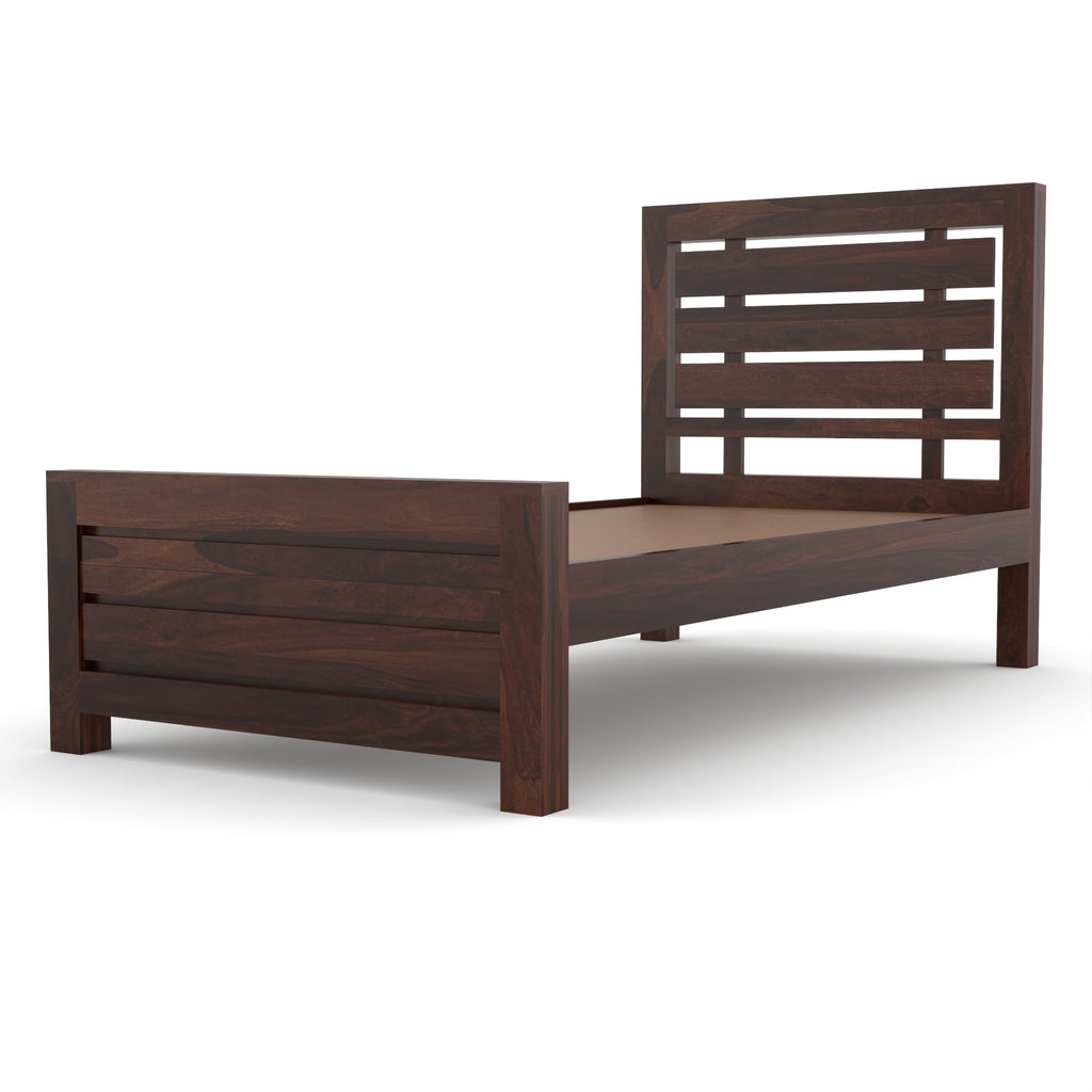 Solid Sheesham Wood Single Bed