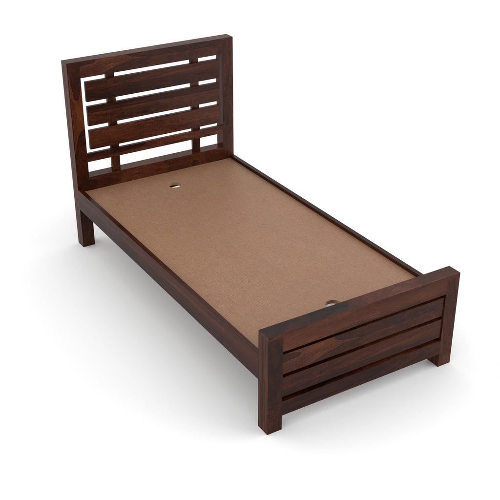 Solid Sheesham Wood Single Bed