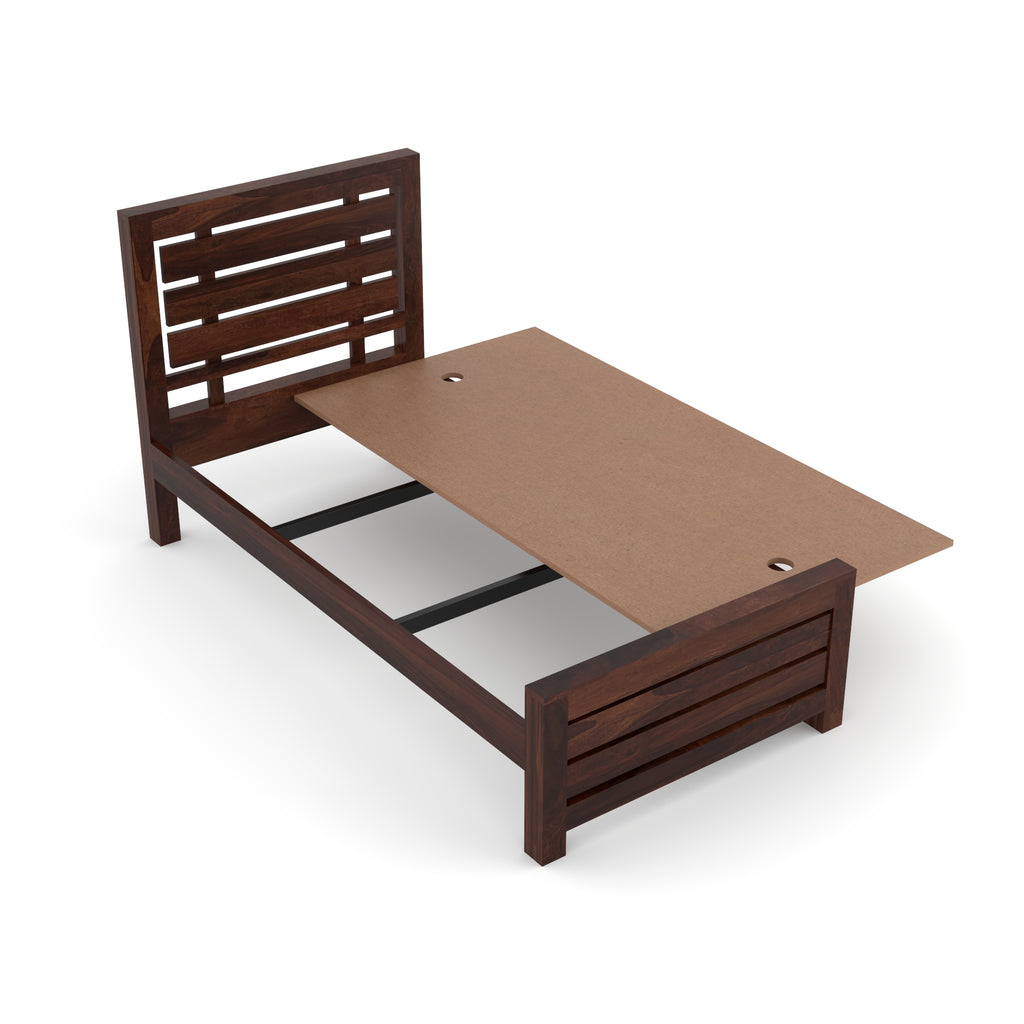 Solid Sheesham Wood Single Bed
