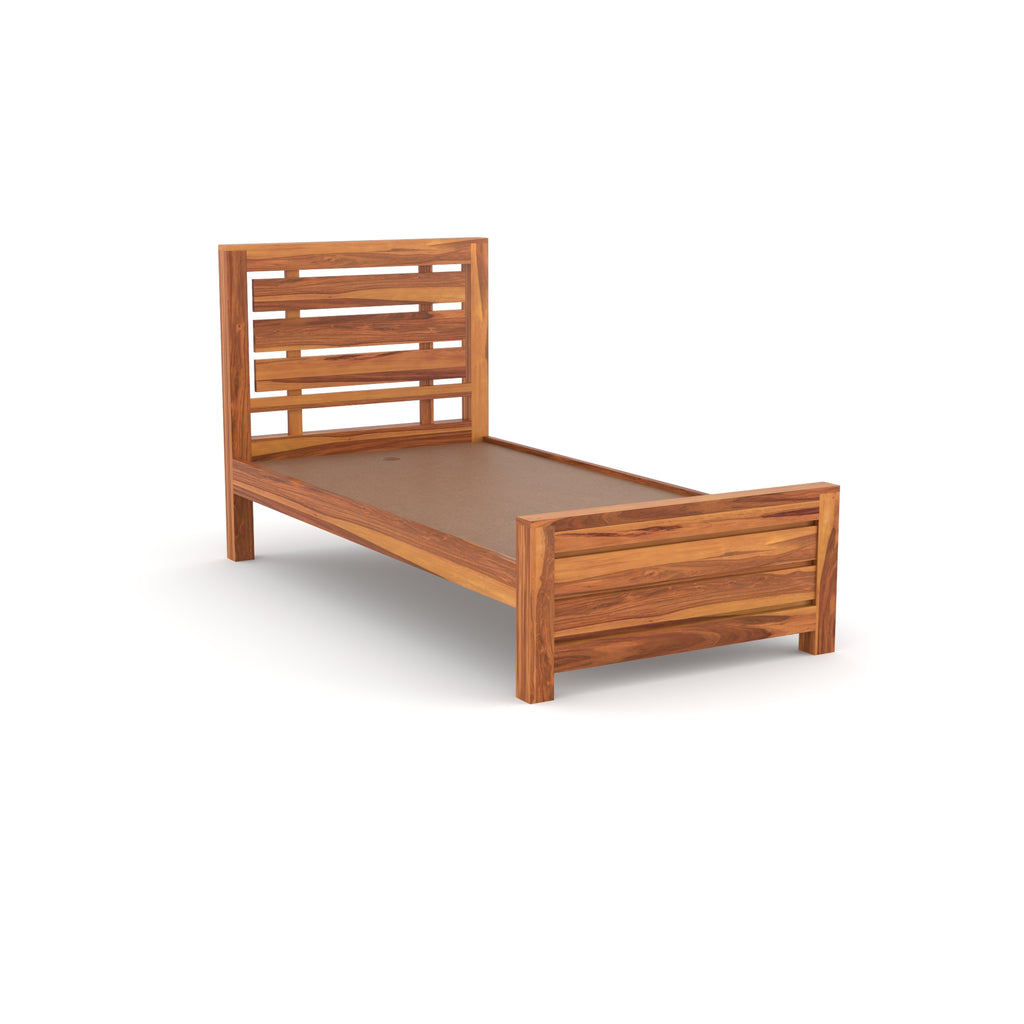 Solid Sheesham Wood Single Bed