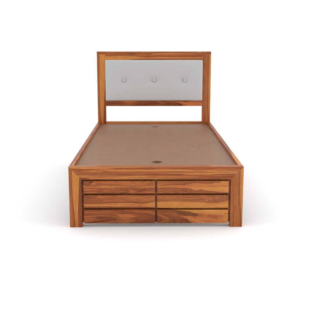 Solid Sheesham Wood single Bed
