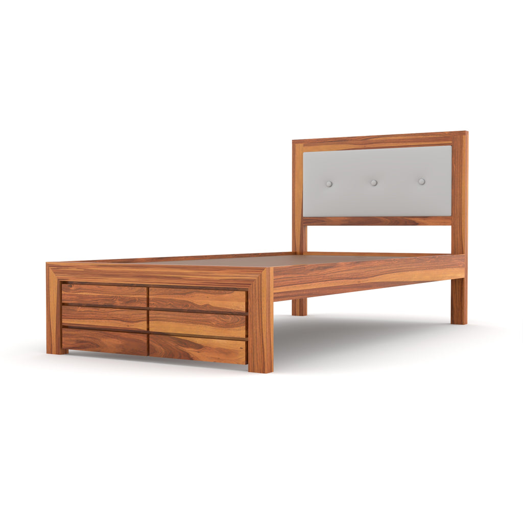 Solid Sheesham Wood single Bed