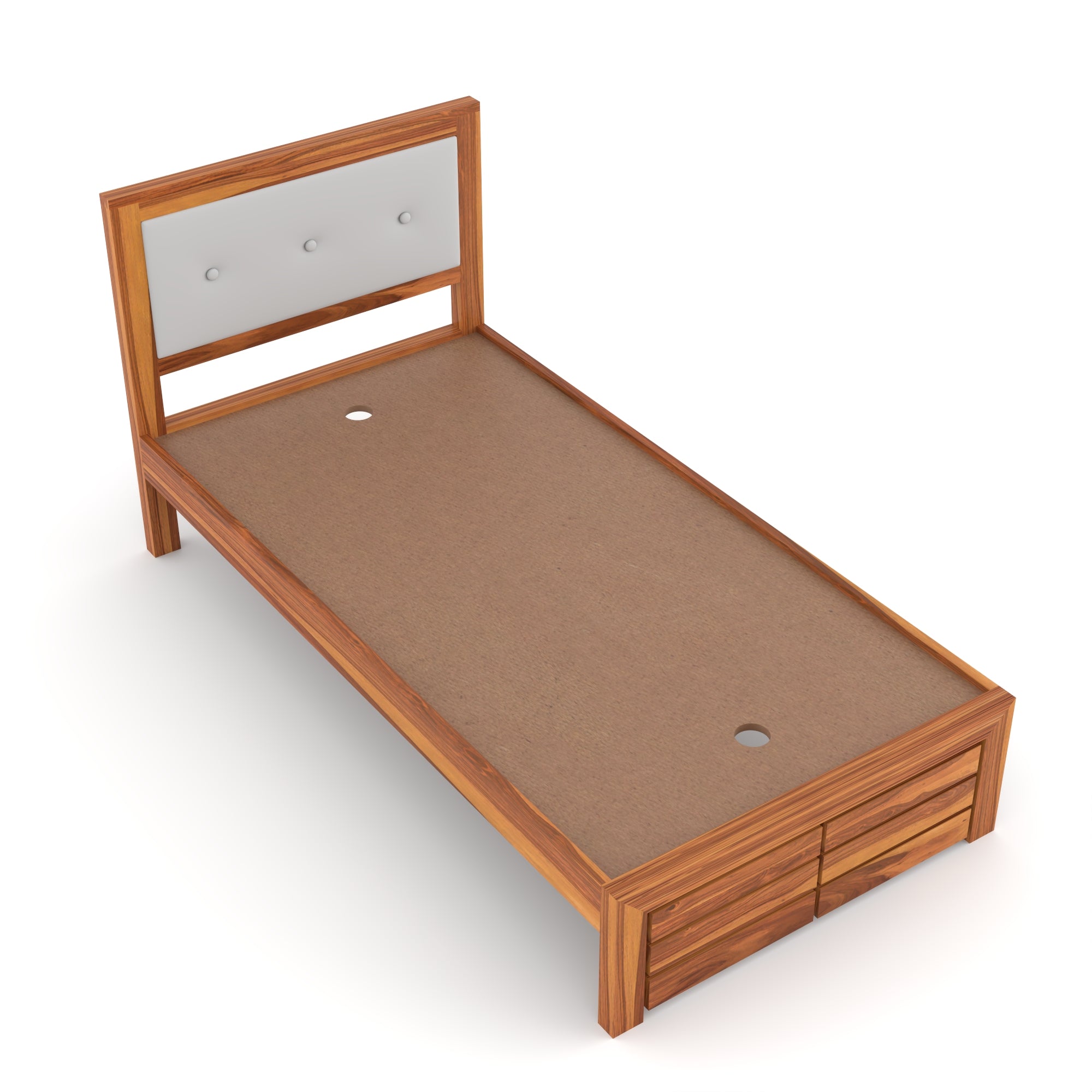 Solid Sheesham Wood single Bed