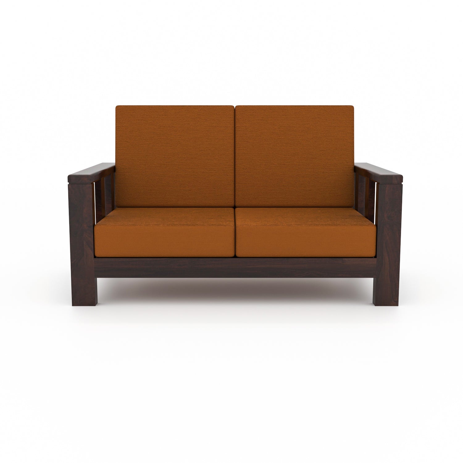 Premium Solid Sheesham Wood 6 Seater Wooden Sofa Set (3+2+1) | Walnut Finish