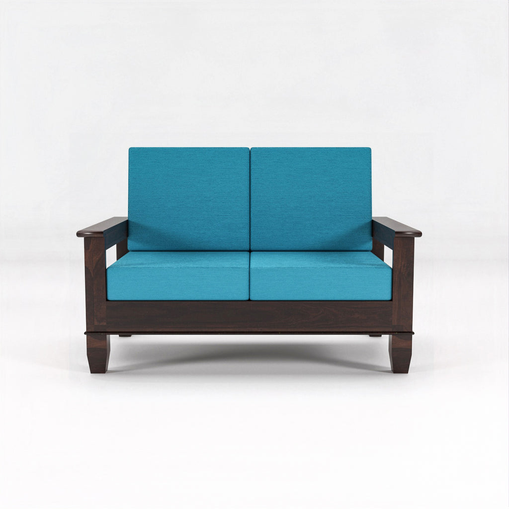 Loritha Sheesham Wooden 2 Seater Sofa | Walnut Finish