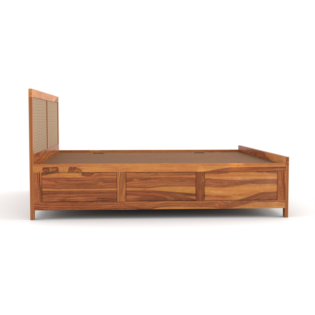 Solid Sheesham Wood Queen Bed