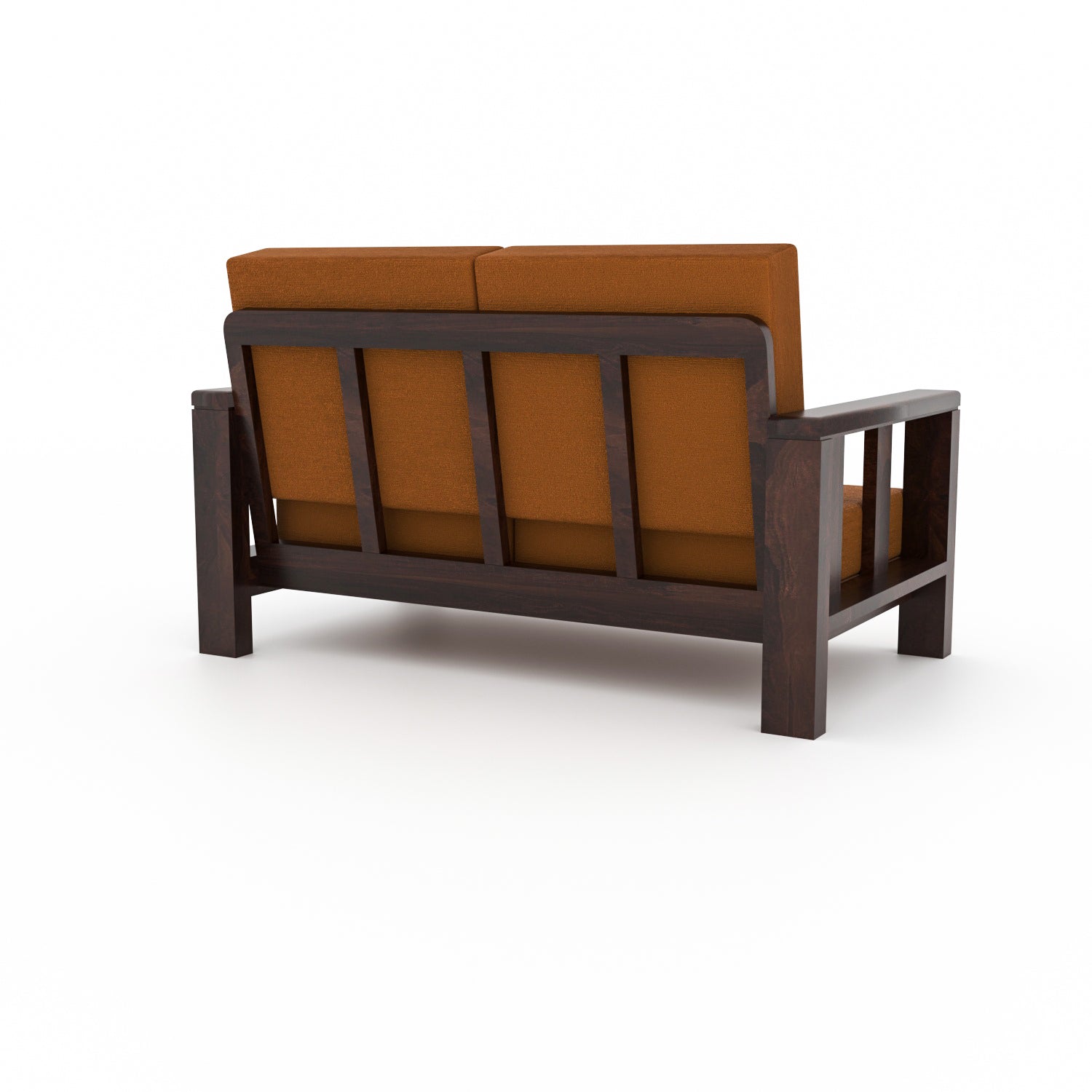 Premium Solid Sheesham Wood 6 Seater Wooden Sofa Set (3+2+1) | Walnut Finish