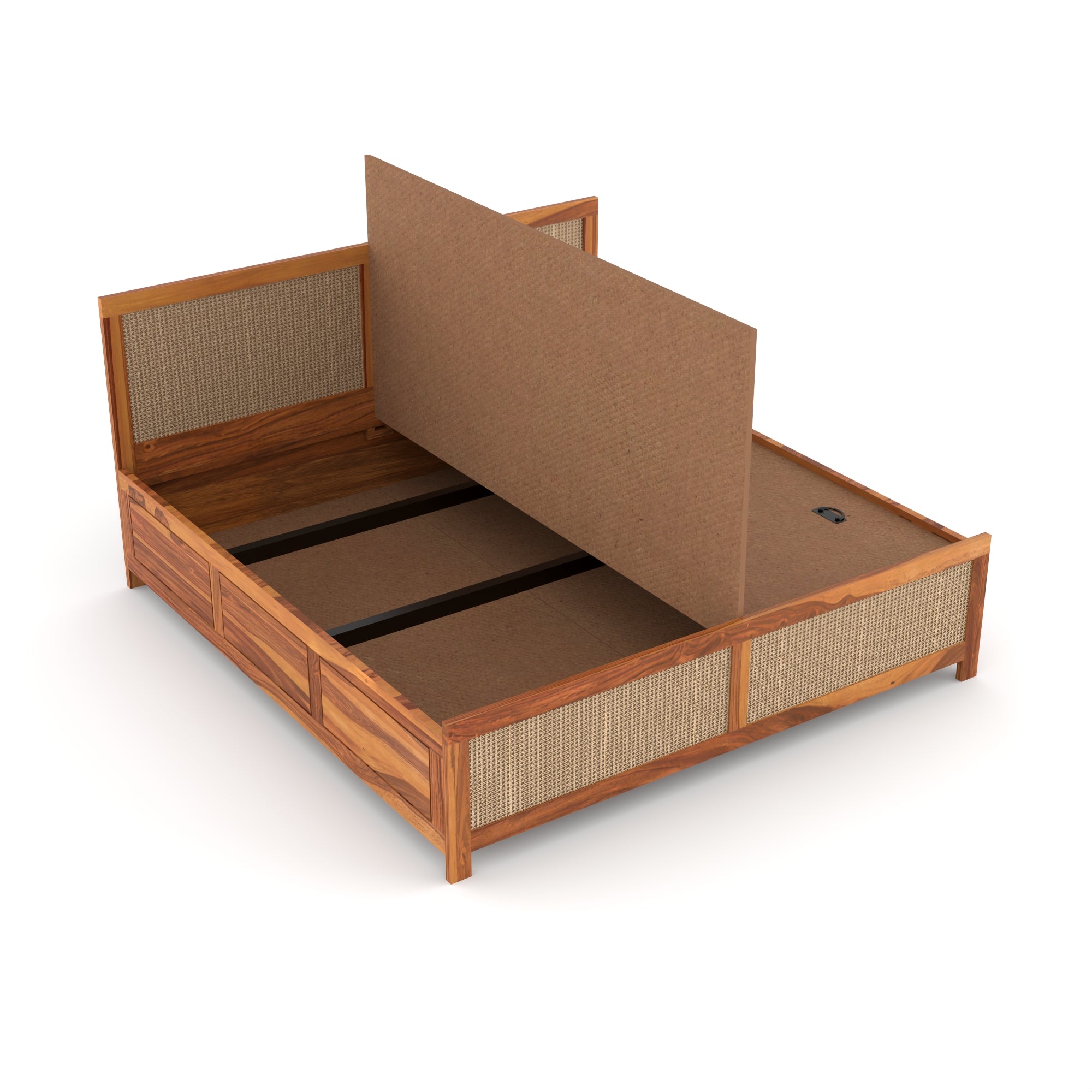 Solid Sheesham Wood Queen Bed