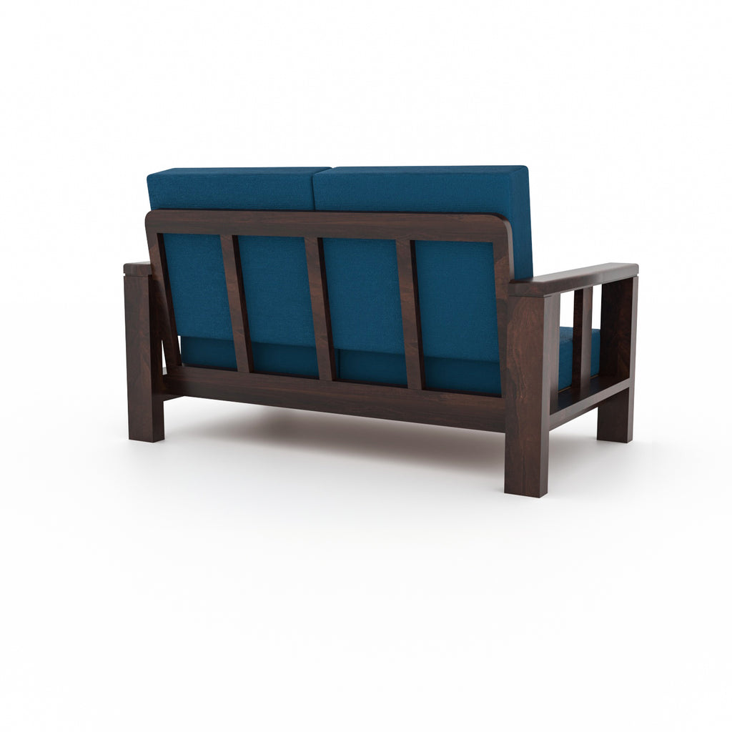 Premium Solid Sheesham Wood 6 Seater Wooden Sofa Set (3+2+1) | Walnut Finish