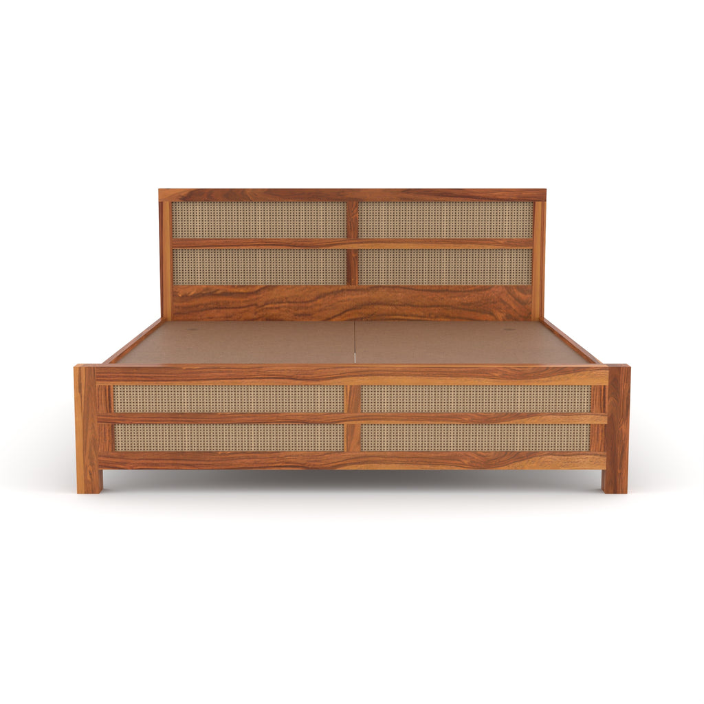 Solid Sheesham Wood king size Bed without storage
