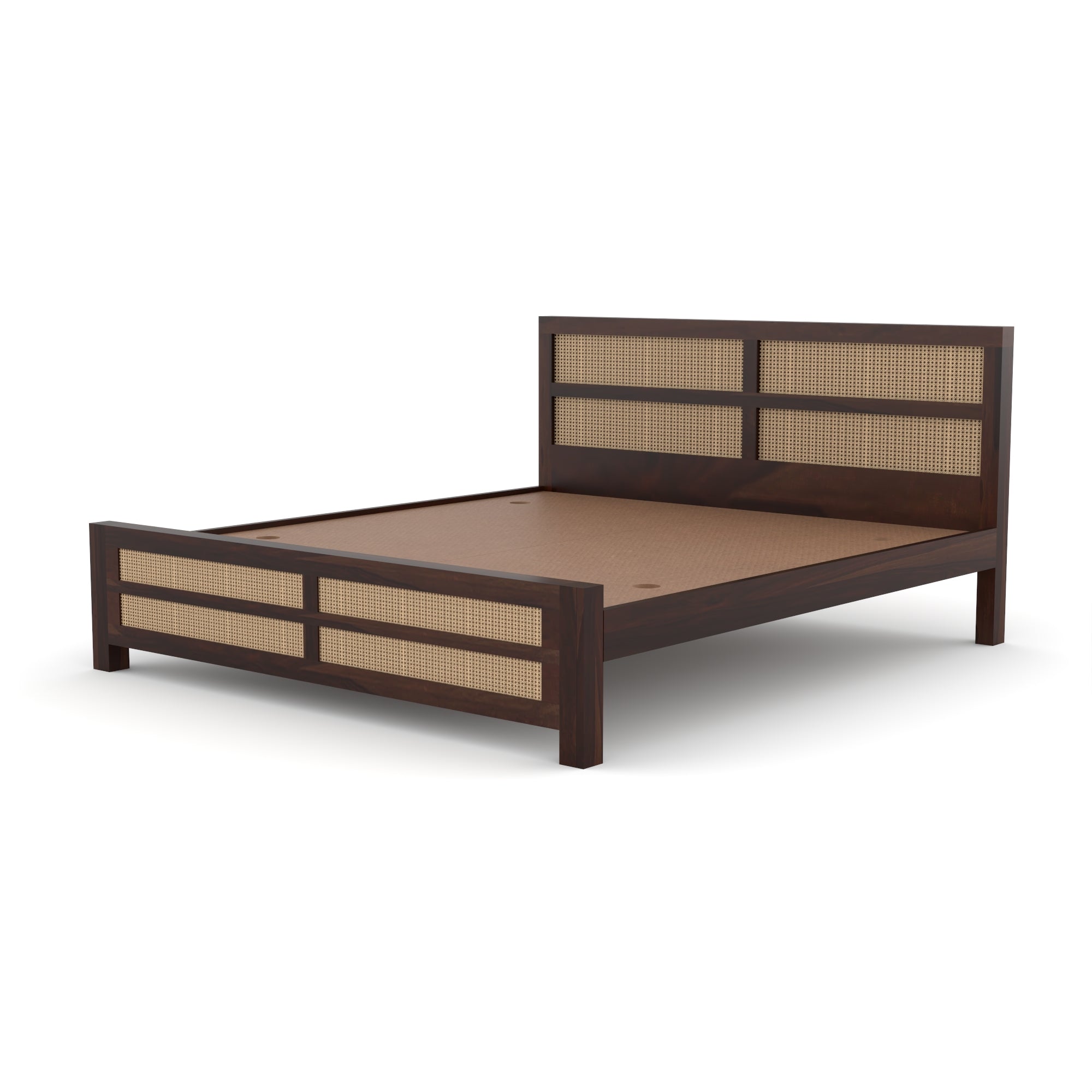 Solid Sheesham Wood queen size Bed without storage