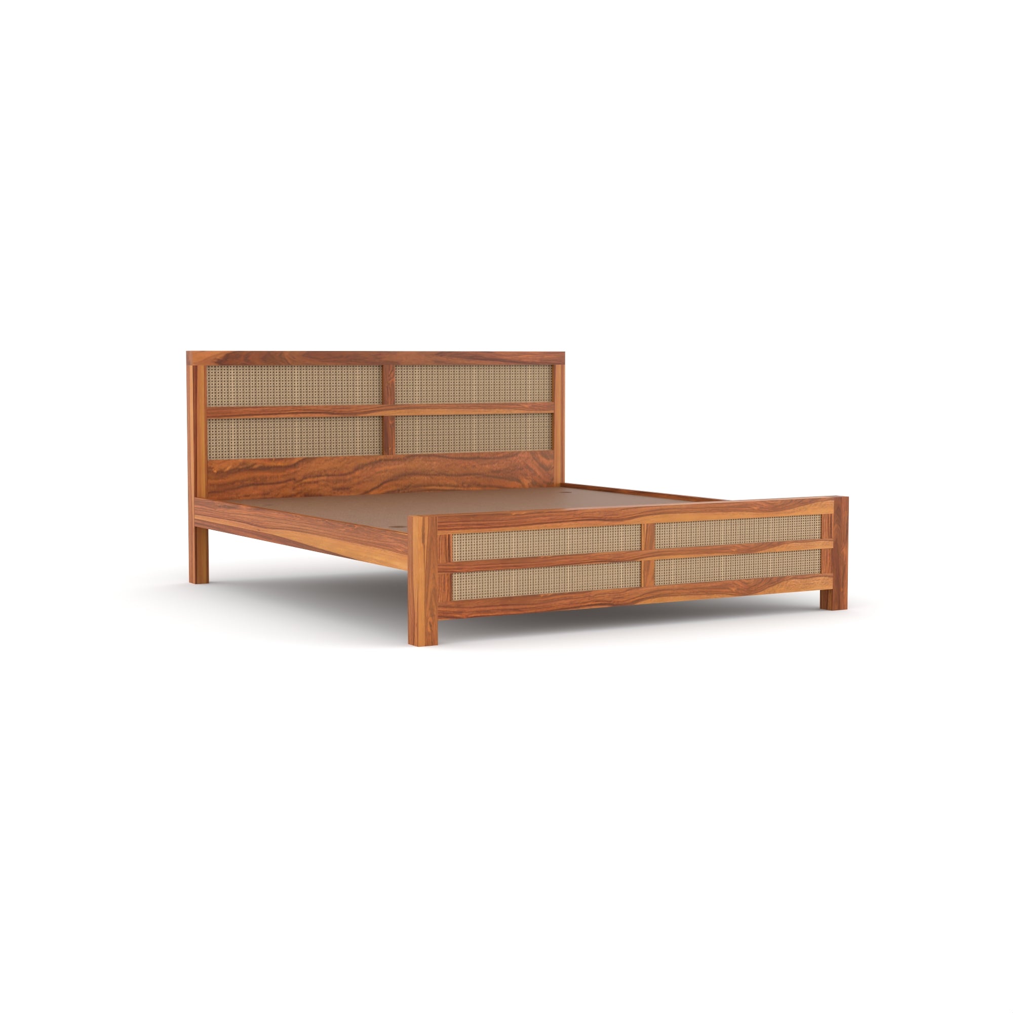 Solid Sheesham Wood king size Bed without storage