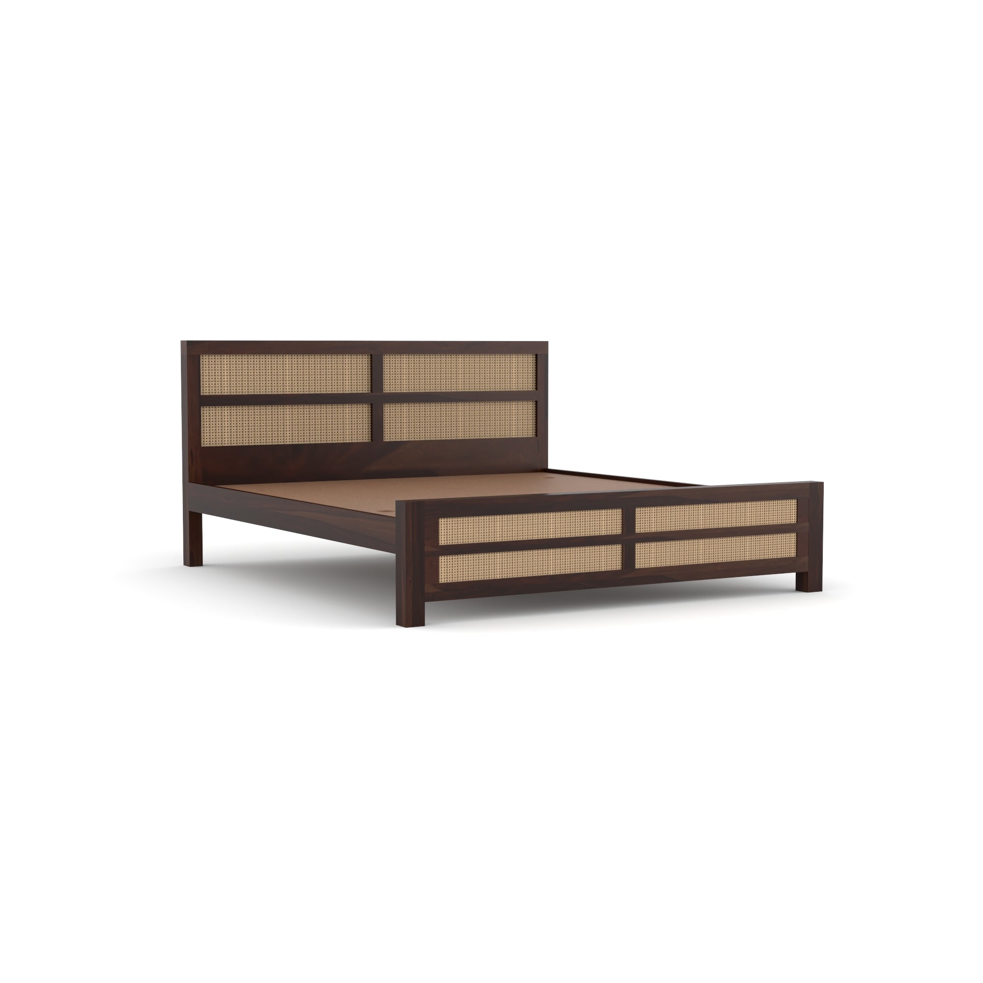 Solid Sheesham Wood queen size Bed without storage
