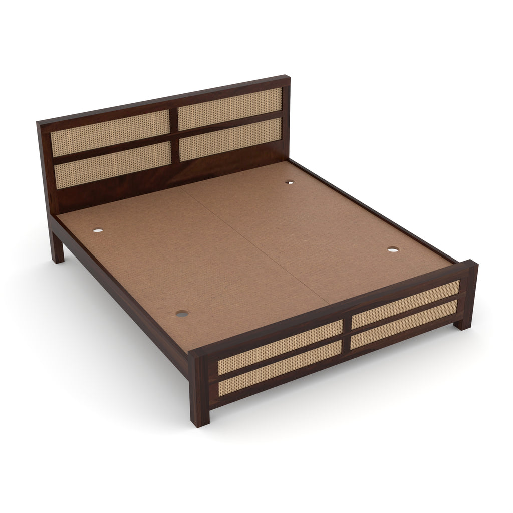 Solid Sheesham Wood queen size Bed without storage