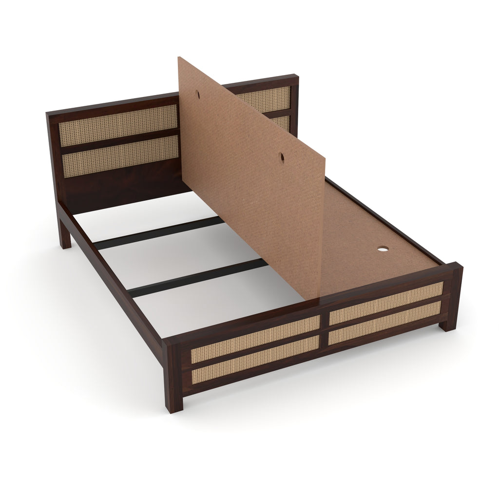 Solid Sheesham Wood queen size Bed without storage