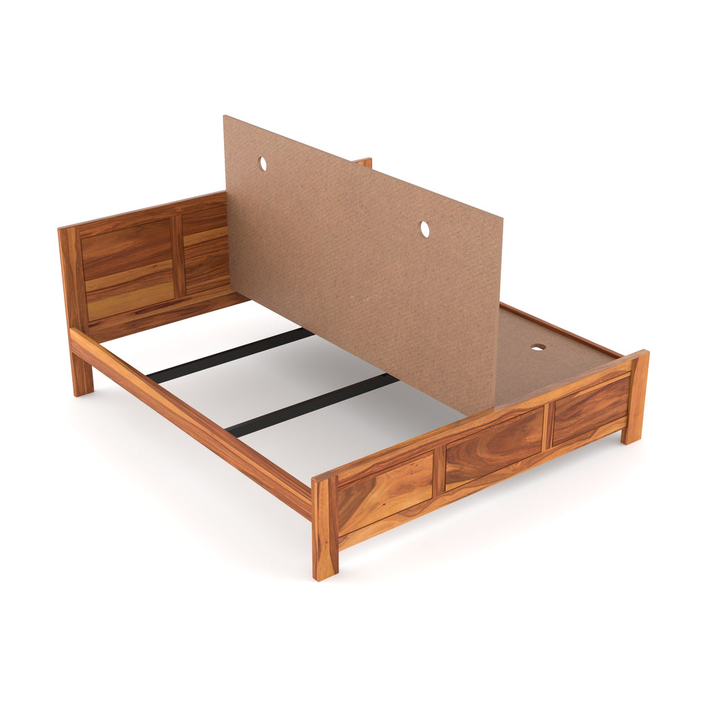 Solid Sheesham Wood Queen size Bed