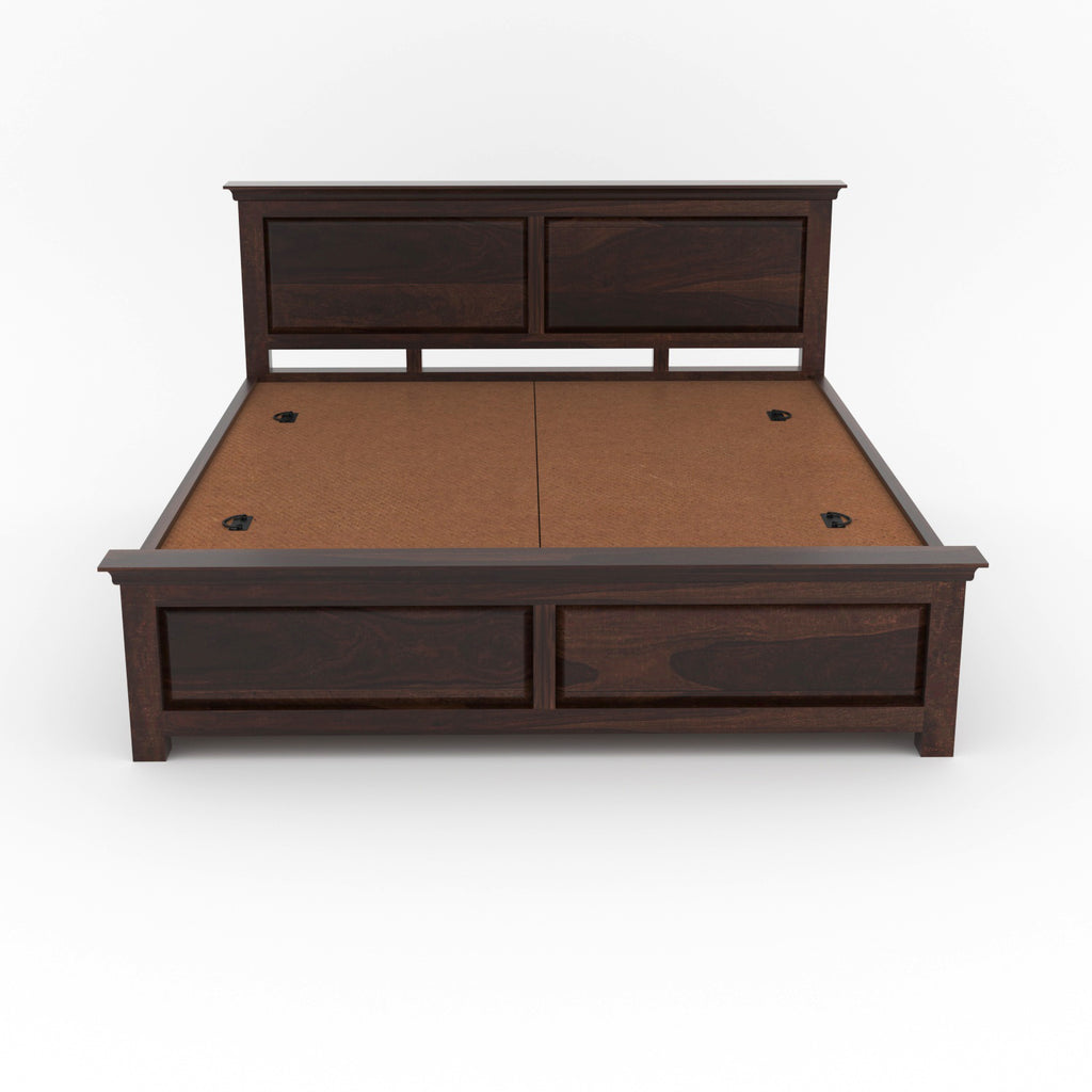 Cyrvion Solid Sheesham Wood King Size Bed