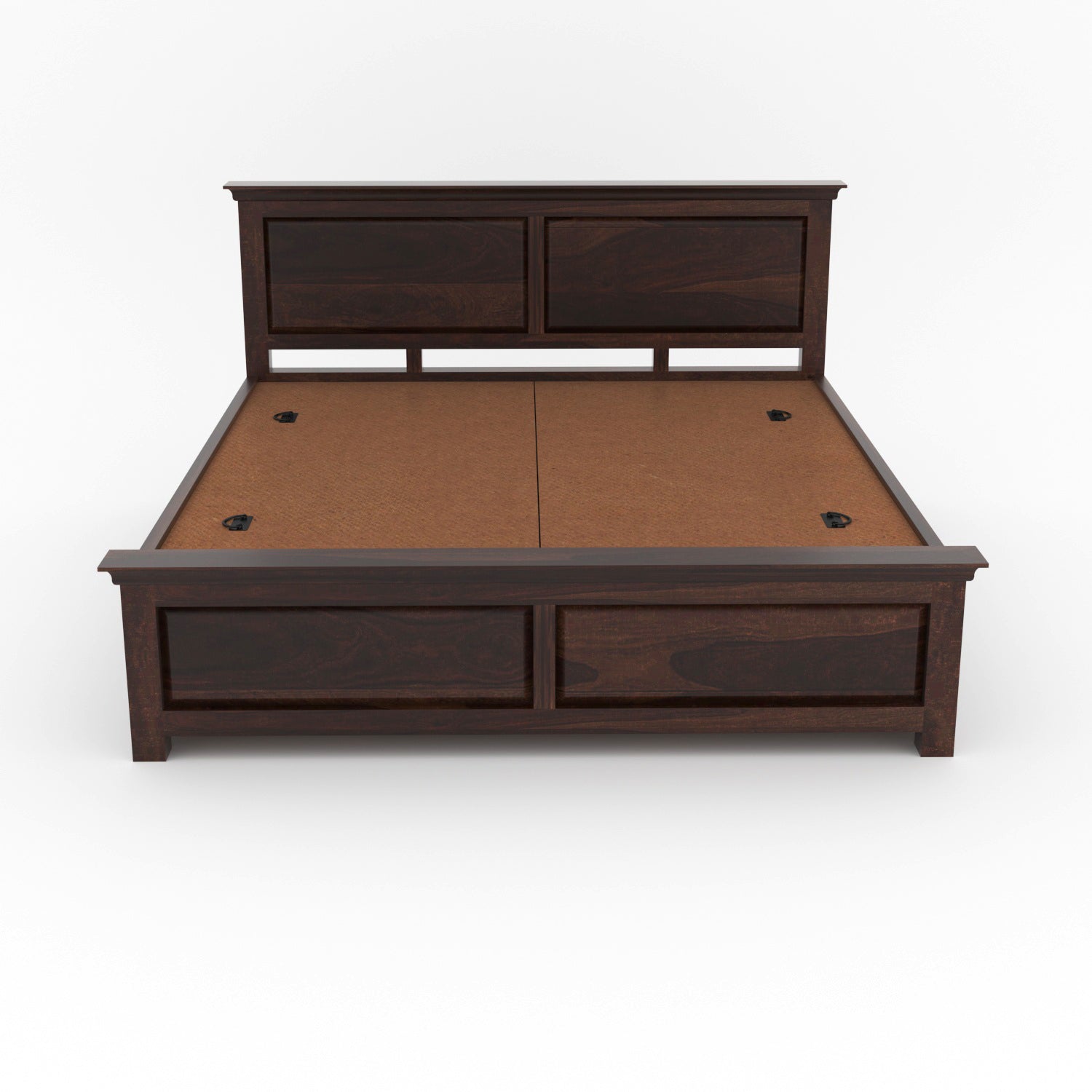 Cyrvion Solid Sheesham Wood King Size Bed