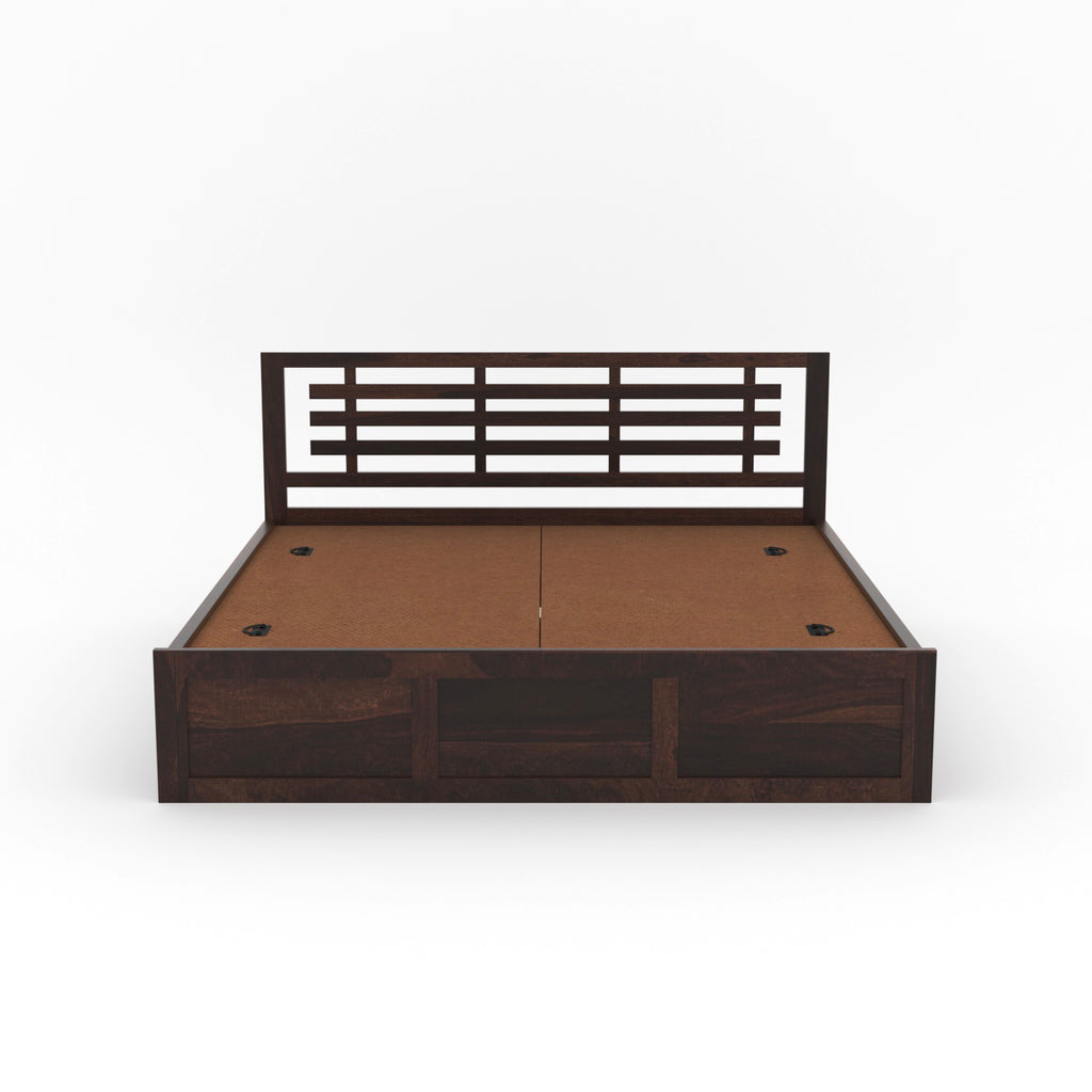 Elythrac Sheesham Wood Queen Size Bed