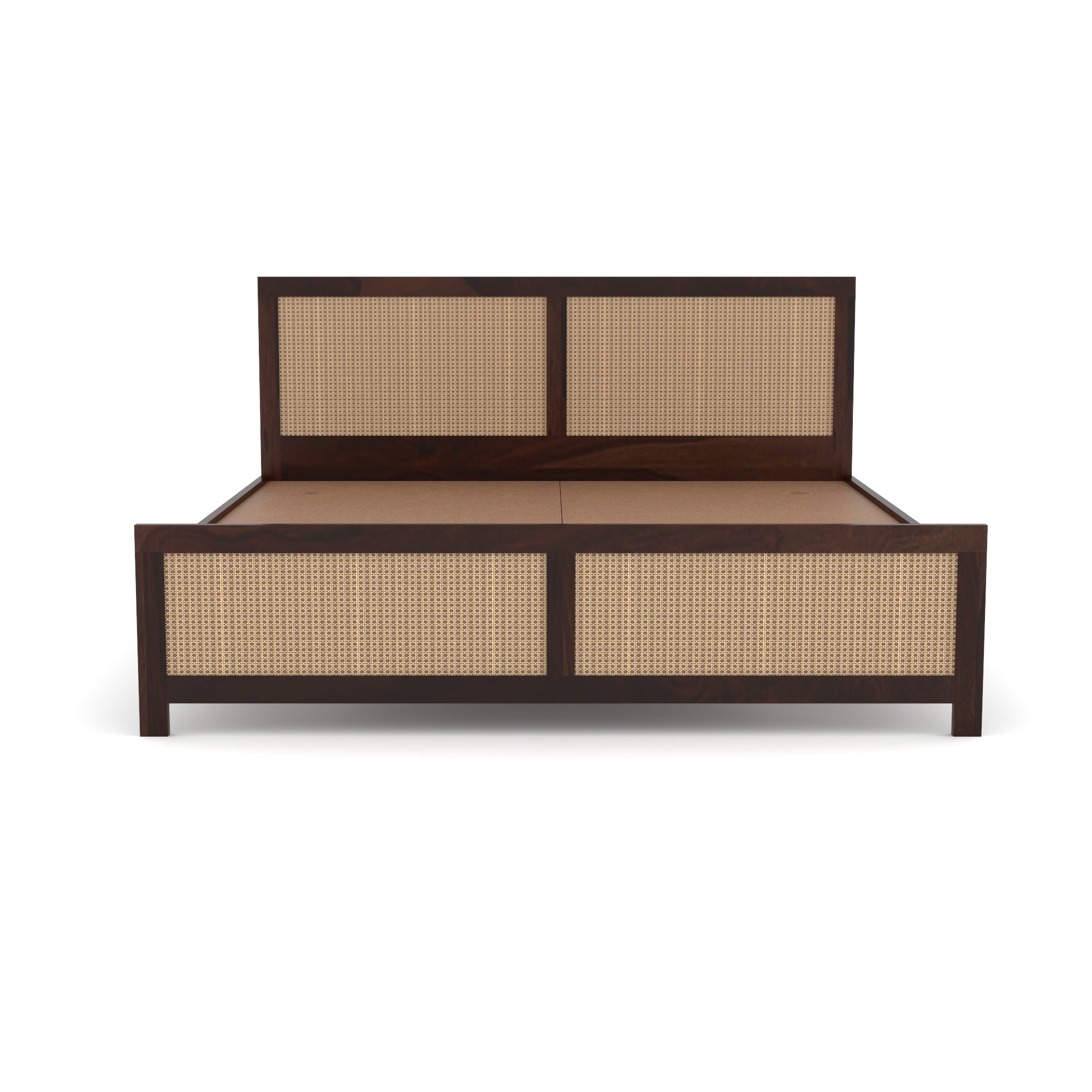 Solid Sheesham Wood king size bed without storage