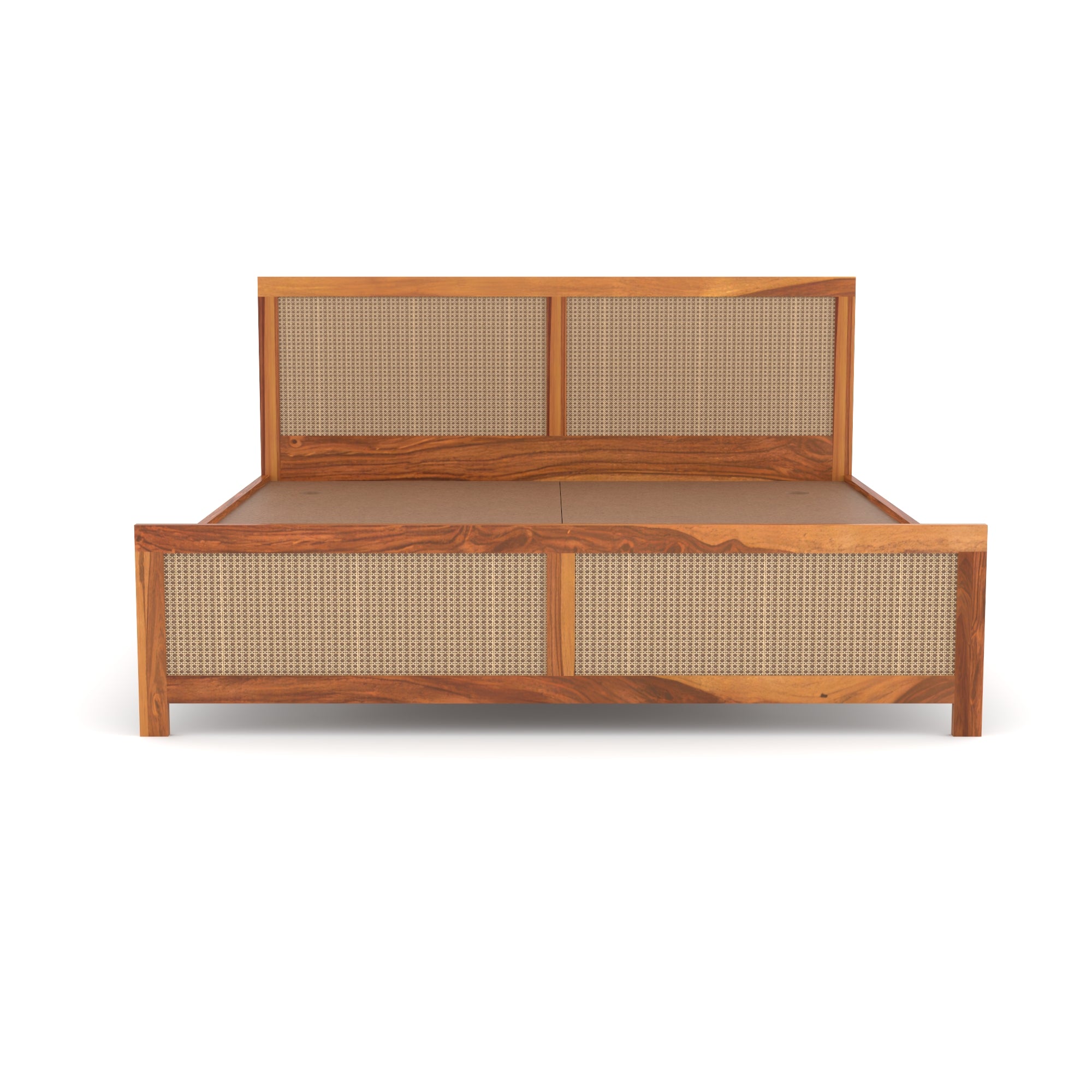Solid Sheesham Wood king size bed without storage