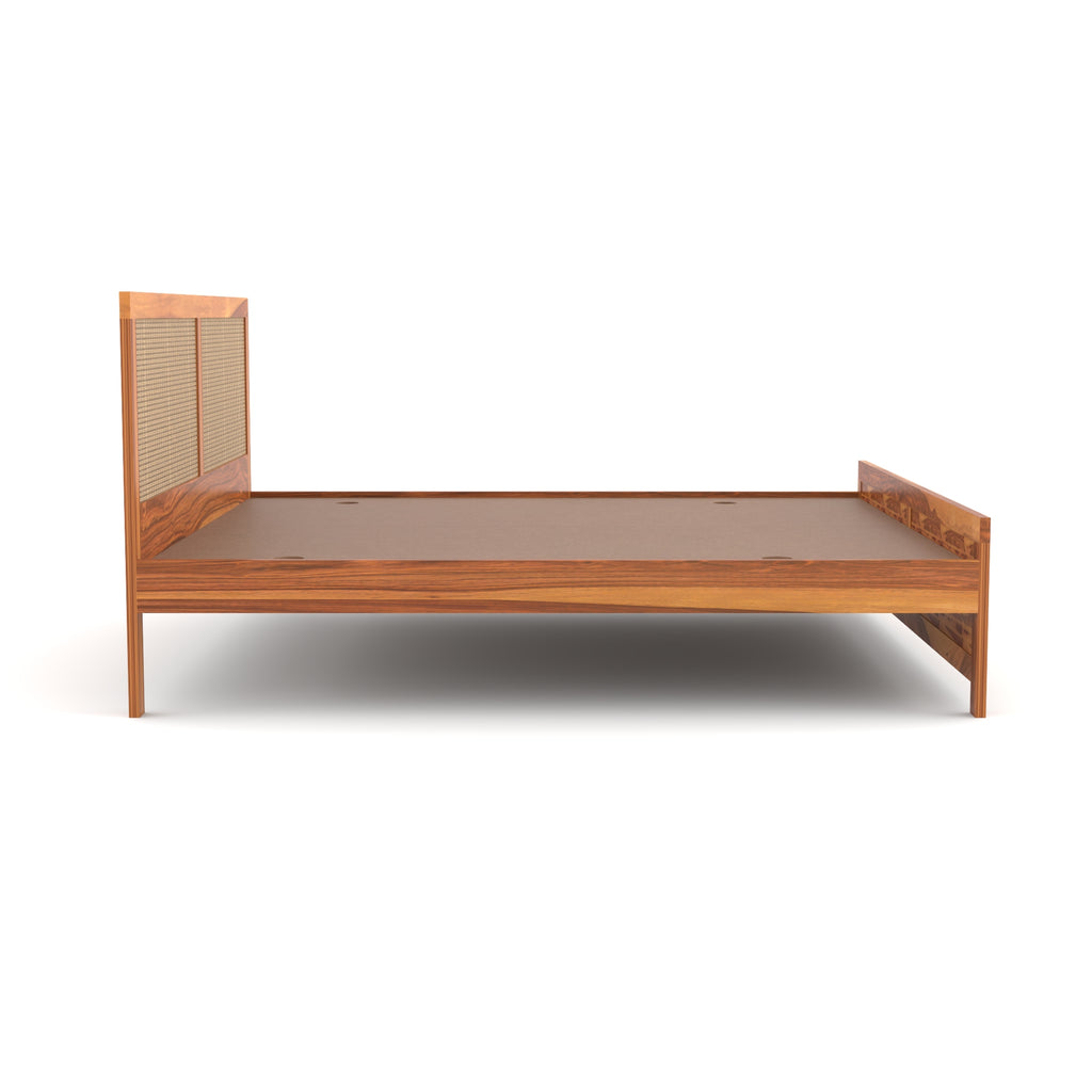 Solid Sheesham Wood king size bed without storage