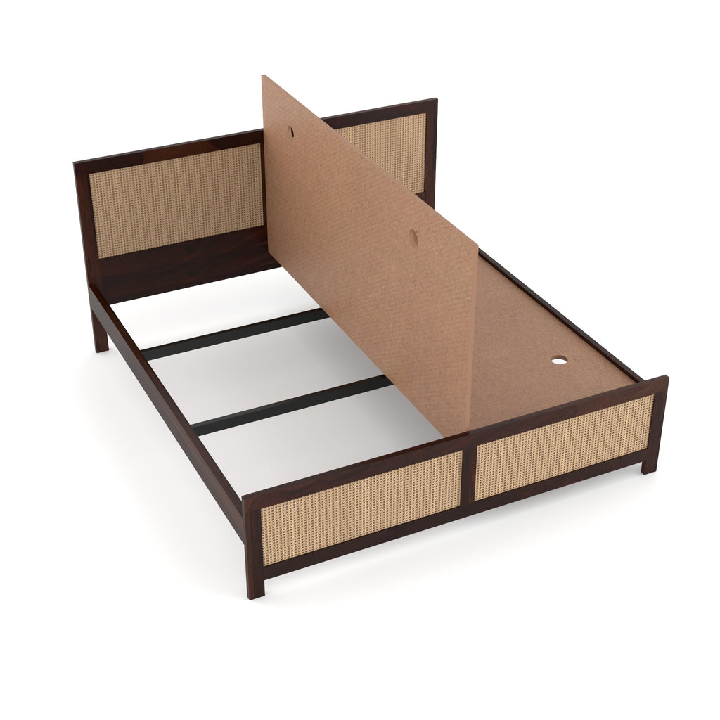 Solid Sheesham Wood king size Bed without storage