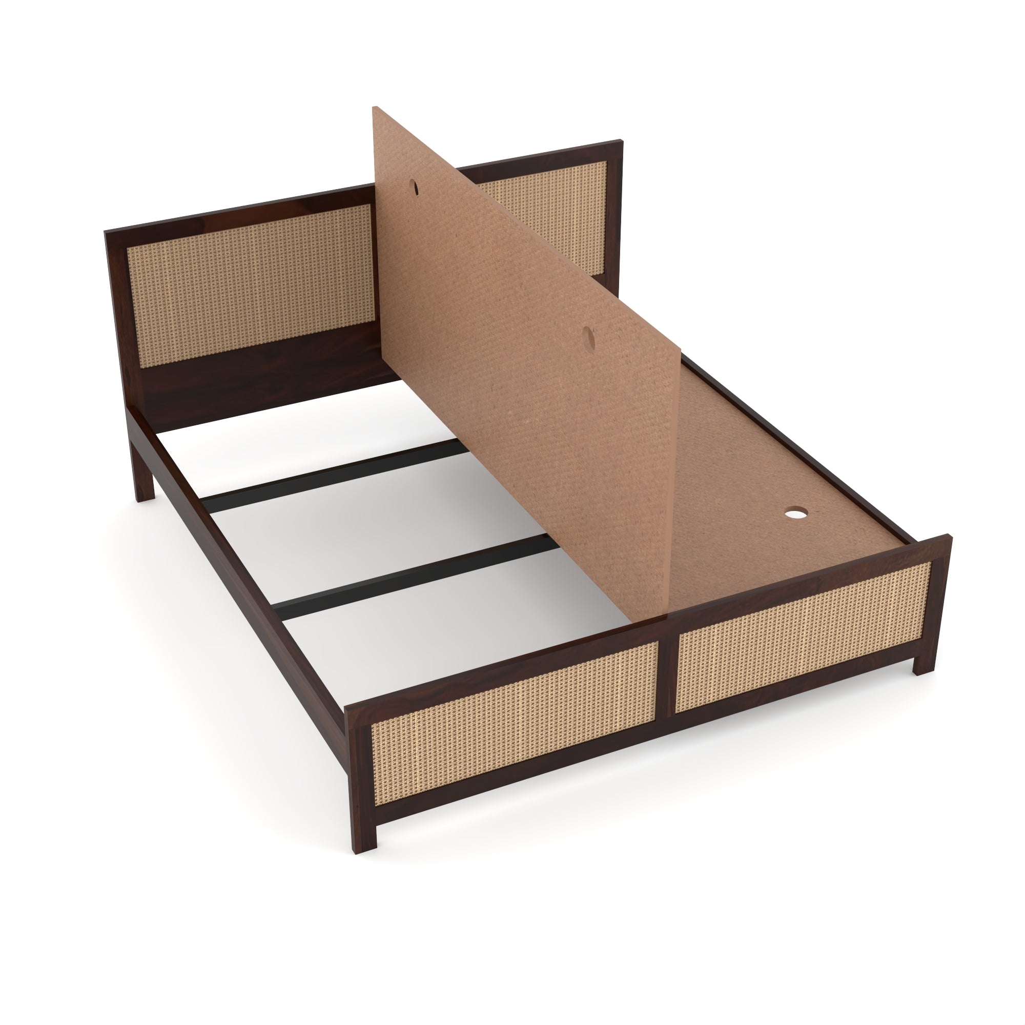 Solid Sheesham Wood king size Bed without storage